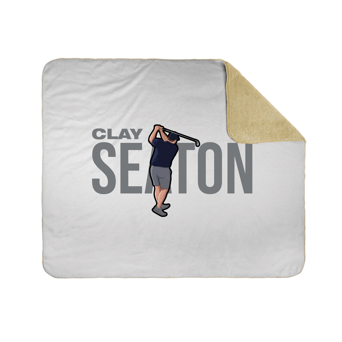 Throw Blanket — Player Name in White