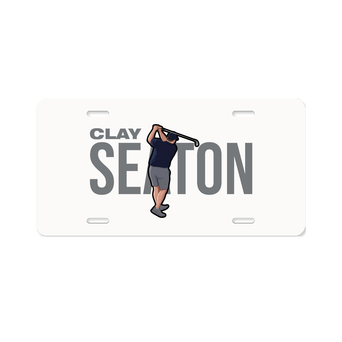 License Plate — Player Name in Classic