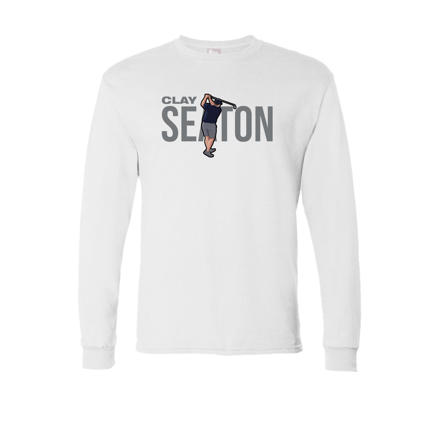 Long Sleeve Tee — Player Name in White