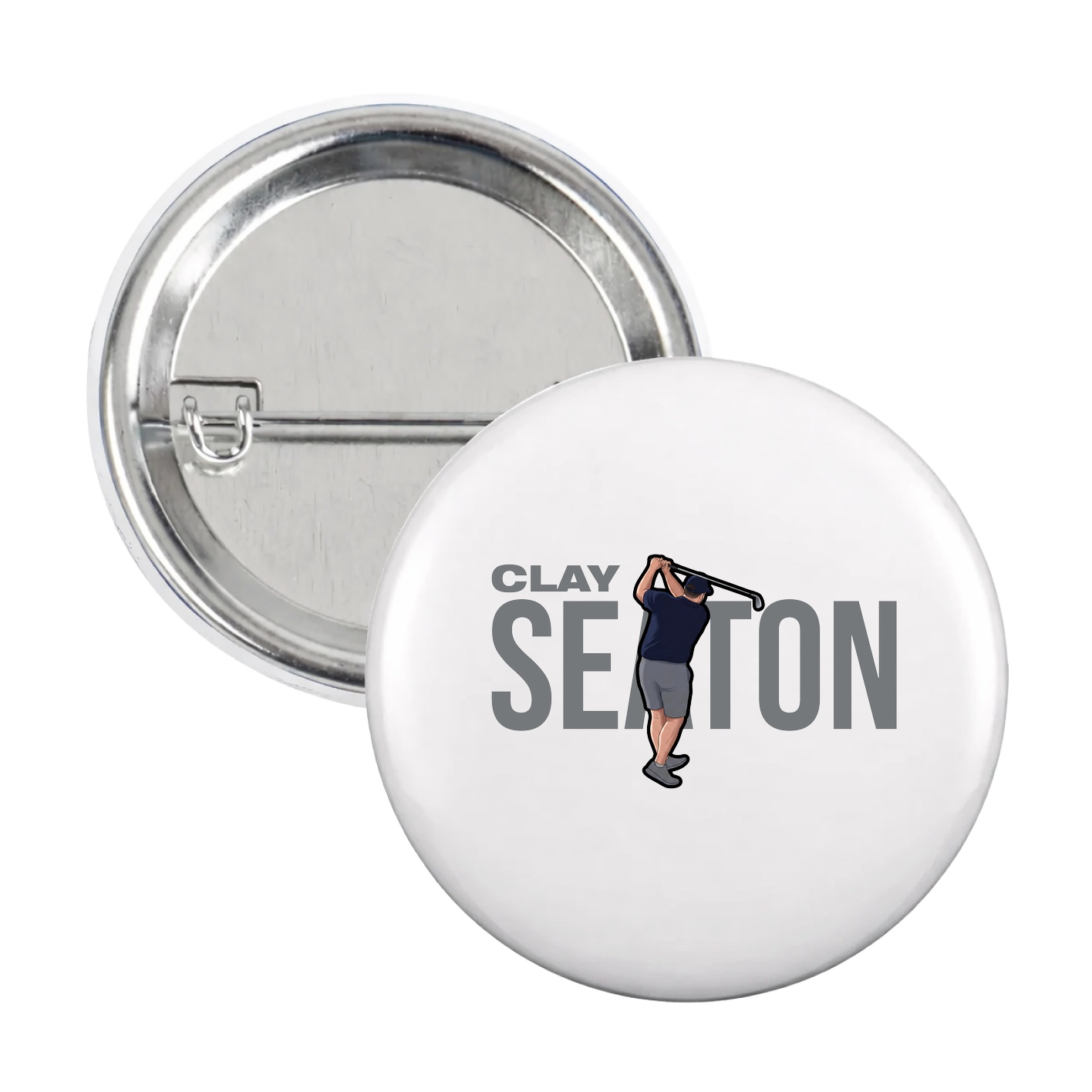 Game Day Button — Player Name in White