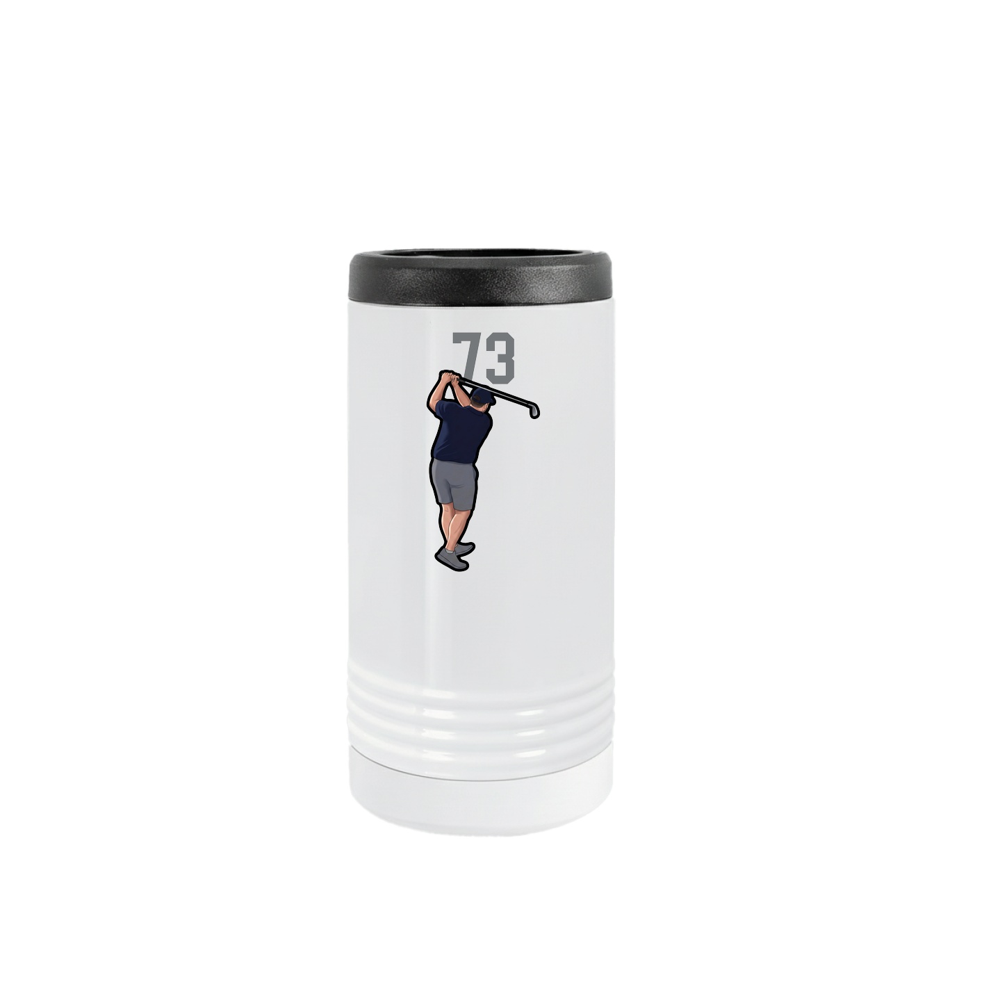 Slim Beverage Holder — Number Top in White