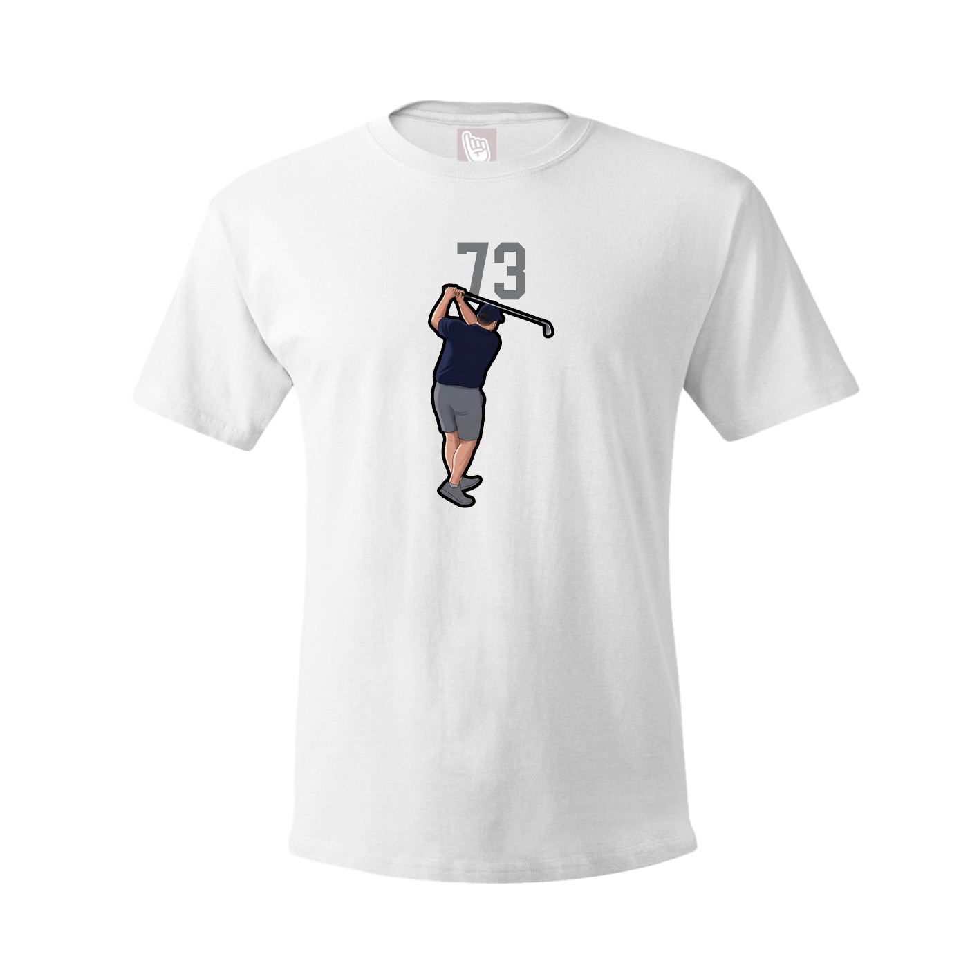 Youth Tee — Number Top in White