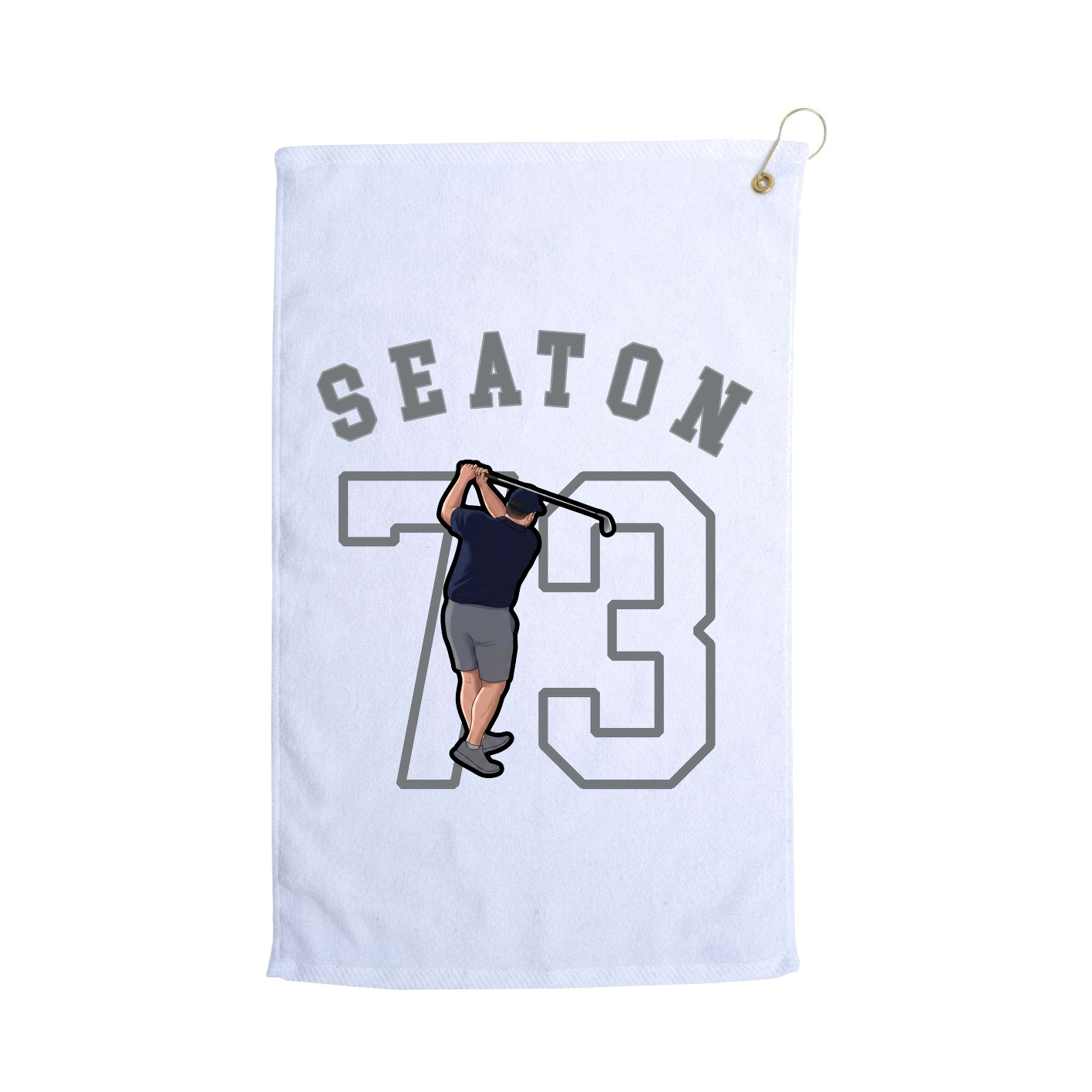 Golf Towel — Shirsey Arch in White