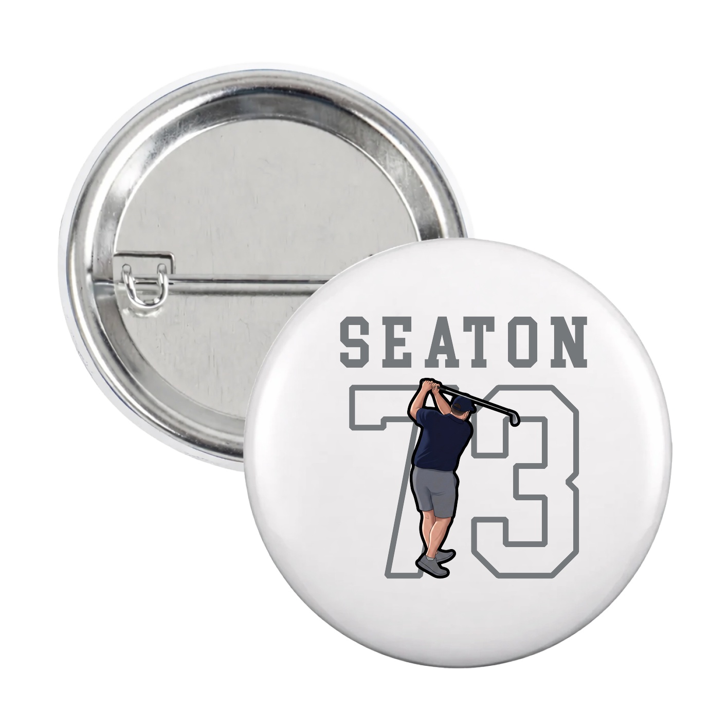 Game Day Button — Shirsey in White