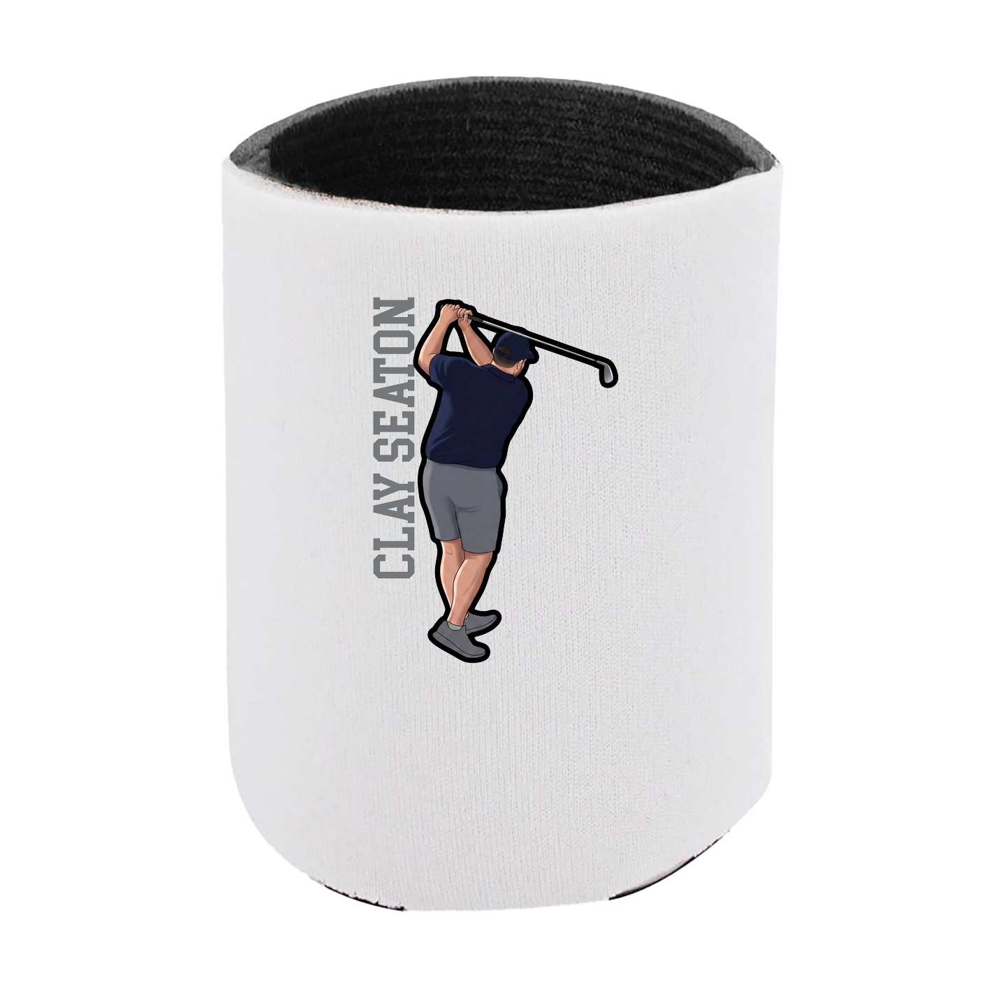 Can Holder — Name Vertical in White