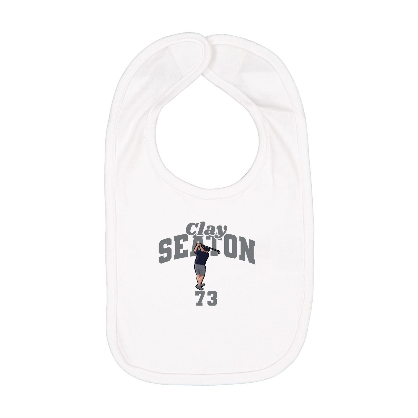 Infant Bib — Signature Arch in White