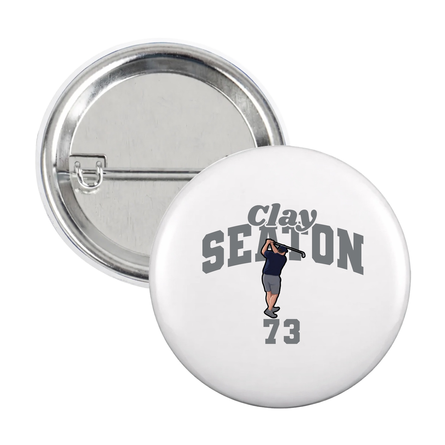 Game Day Button — Signature Arch in White