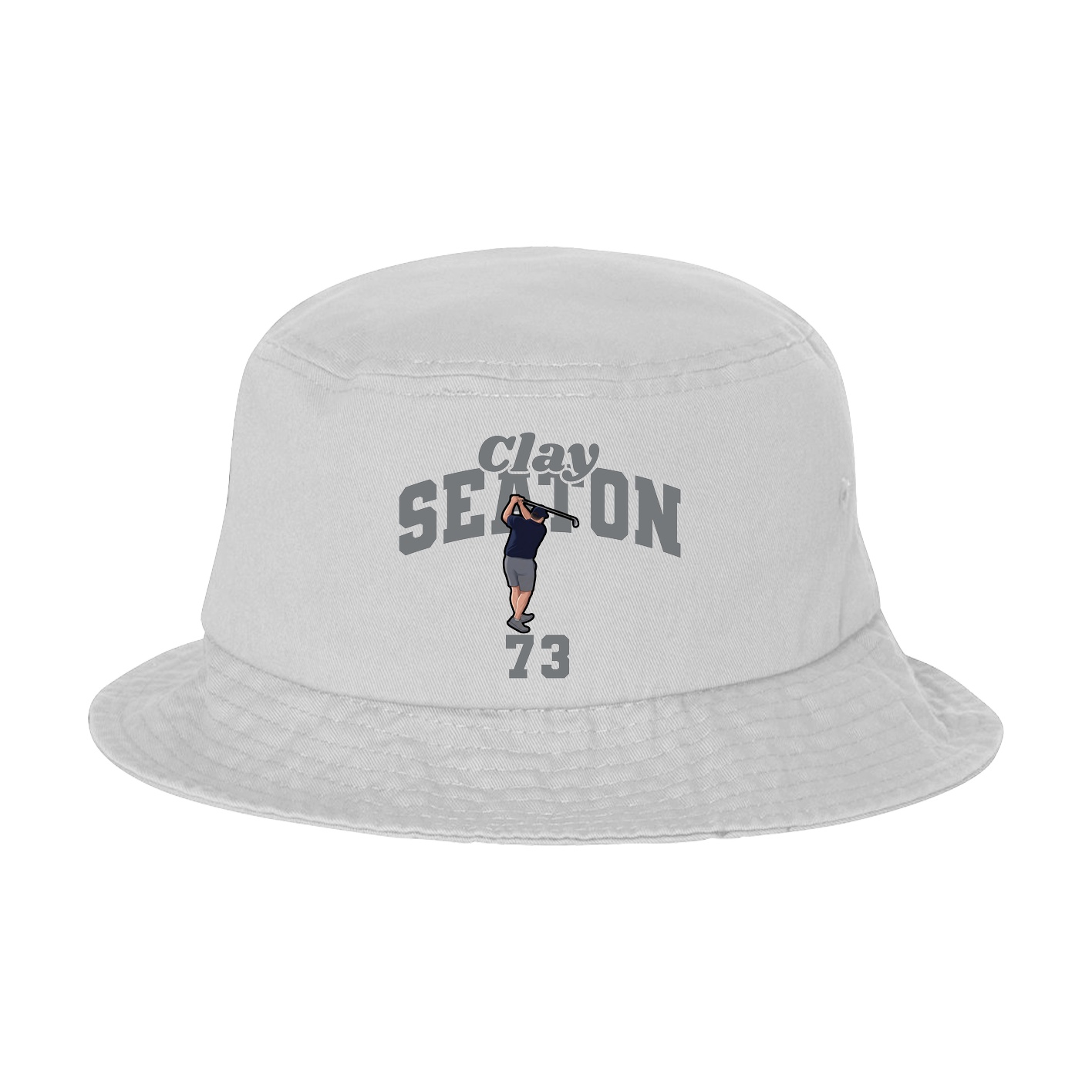 Bucket Cap — Signature Arch in White