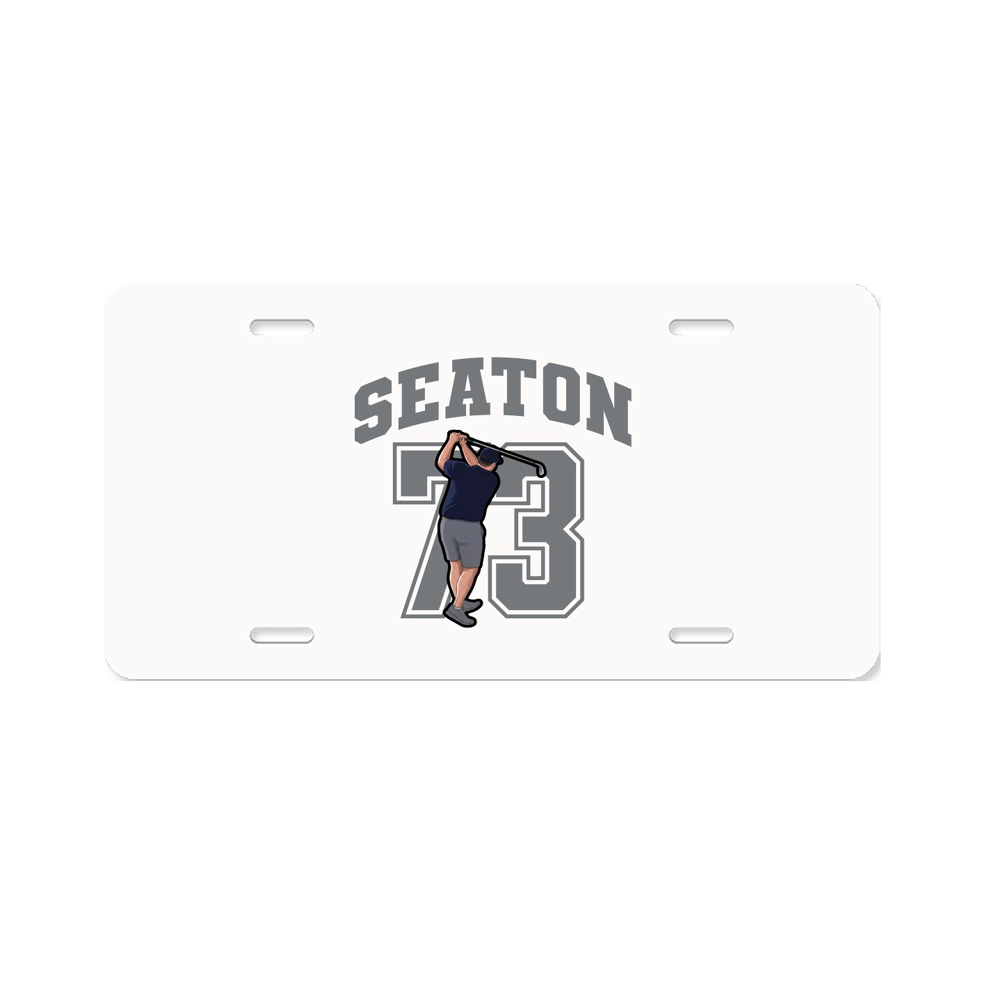 License Plate — Number in Classic