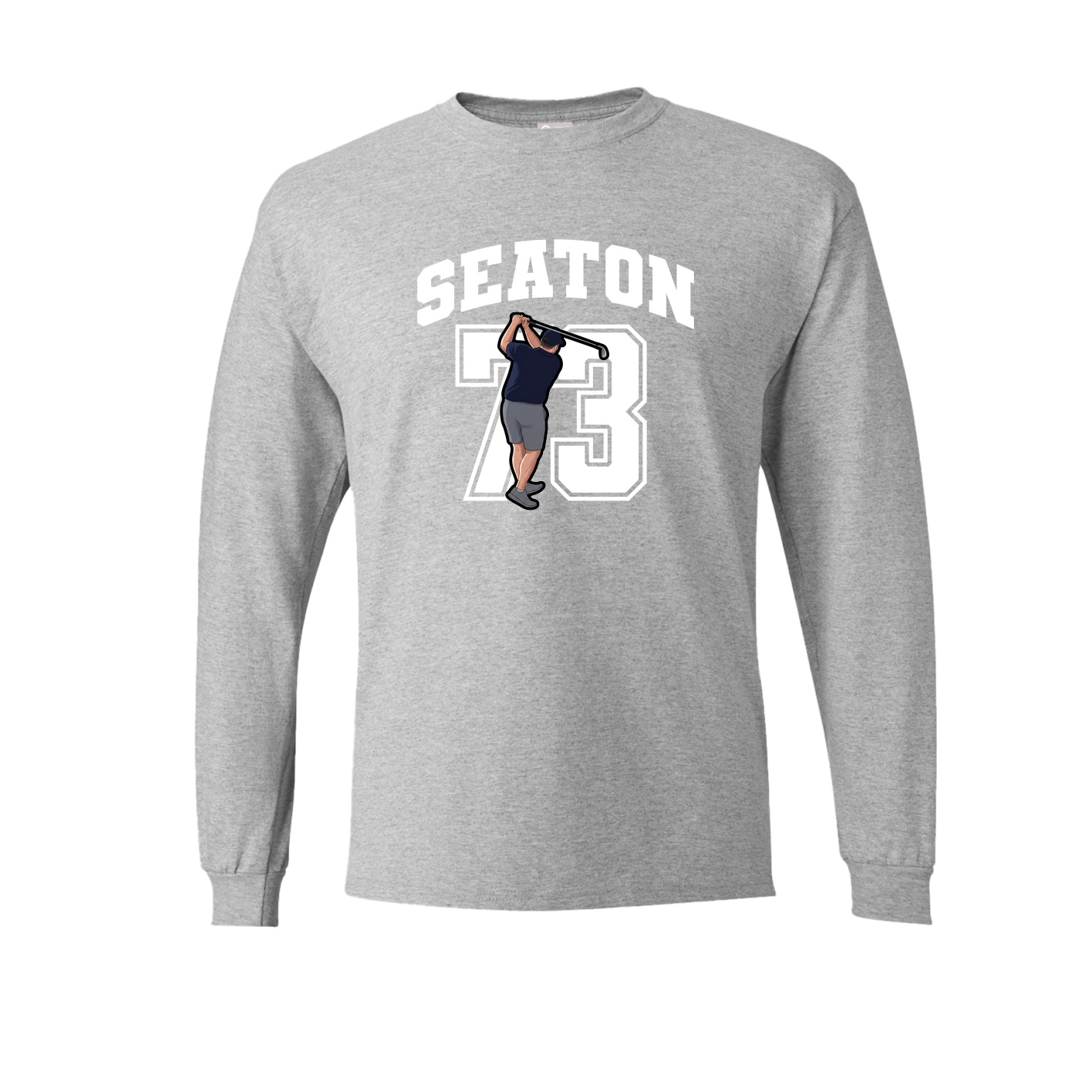 Long Sleeve Tee — Number in Grey