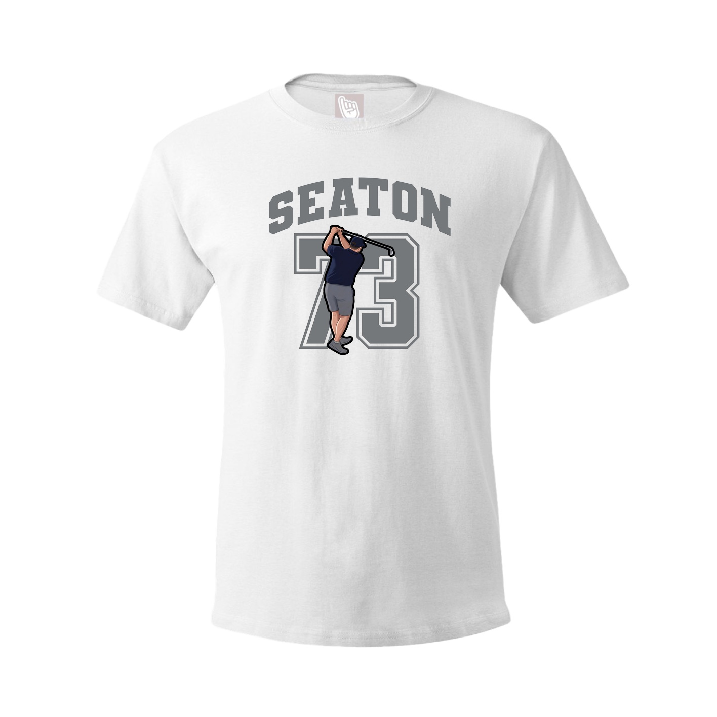 Youth Tee — Number in White