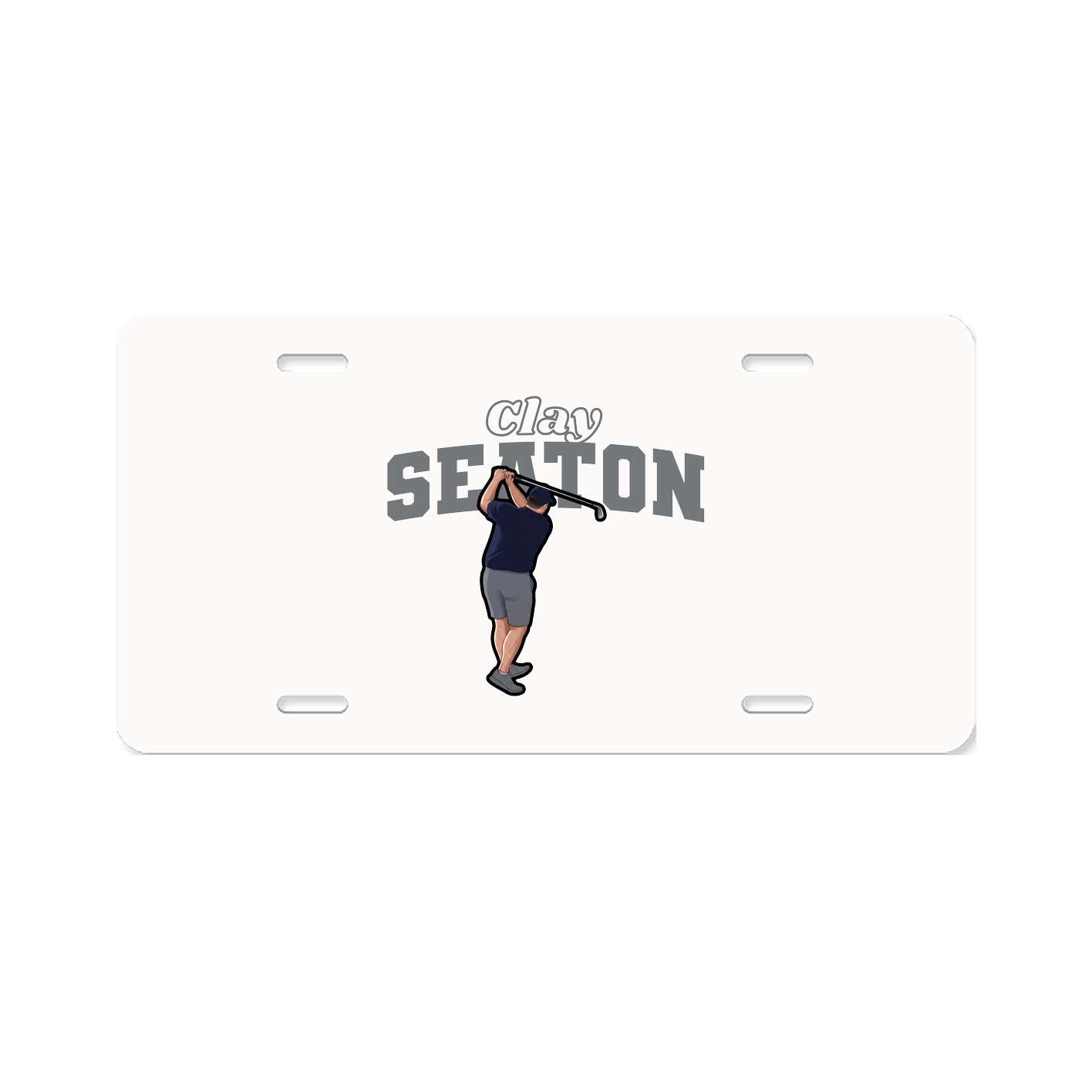 License Plate — Name Arch in Classic
