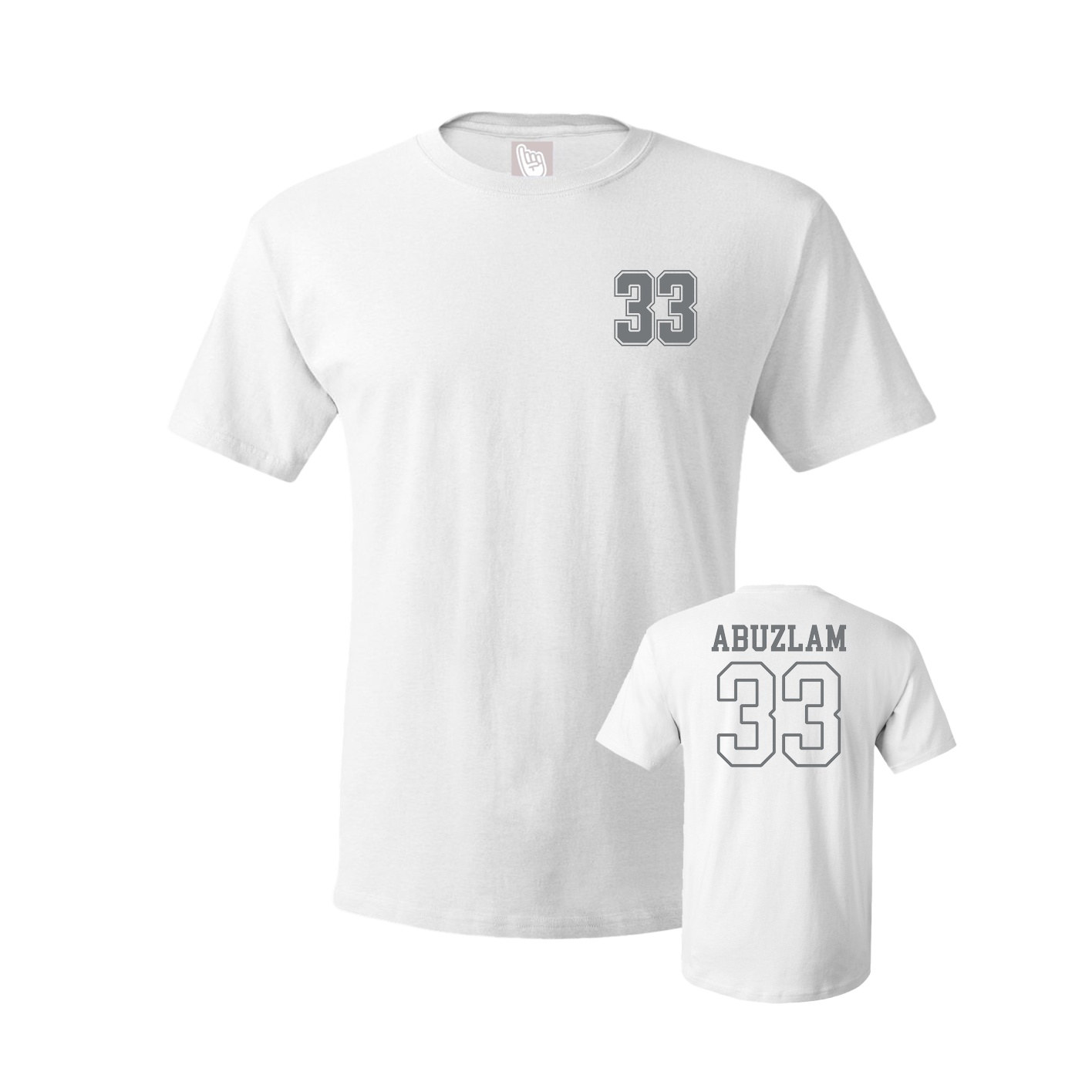 Youth Tee — Chest Back in White