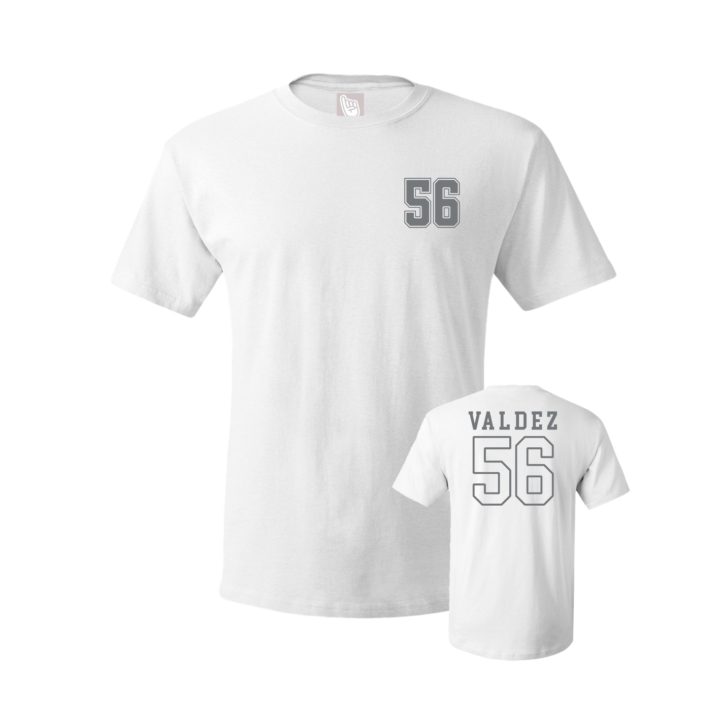 Youth Tee — Chest Back in White