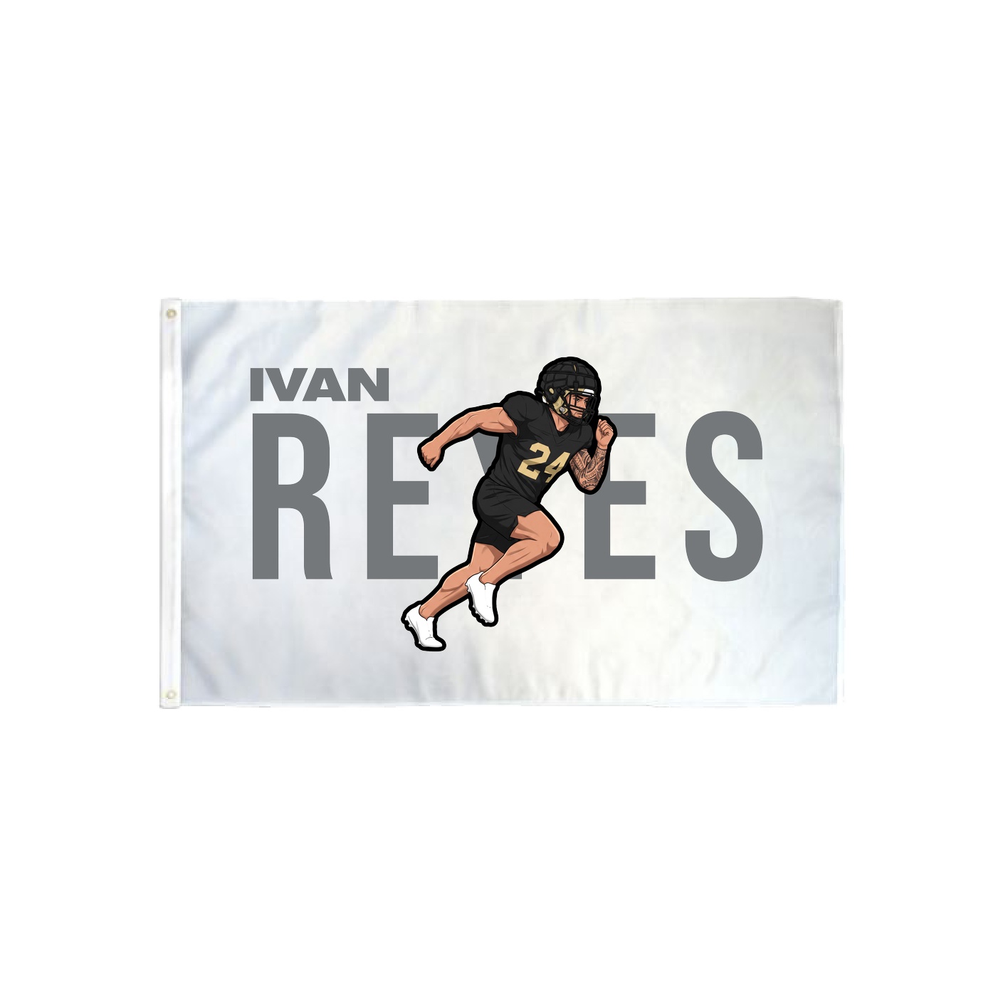 3x5 Flag — Player Name in Classic