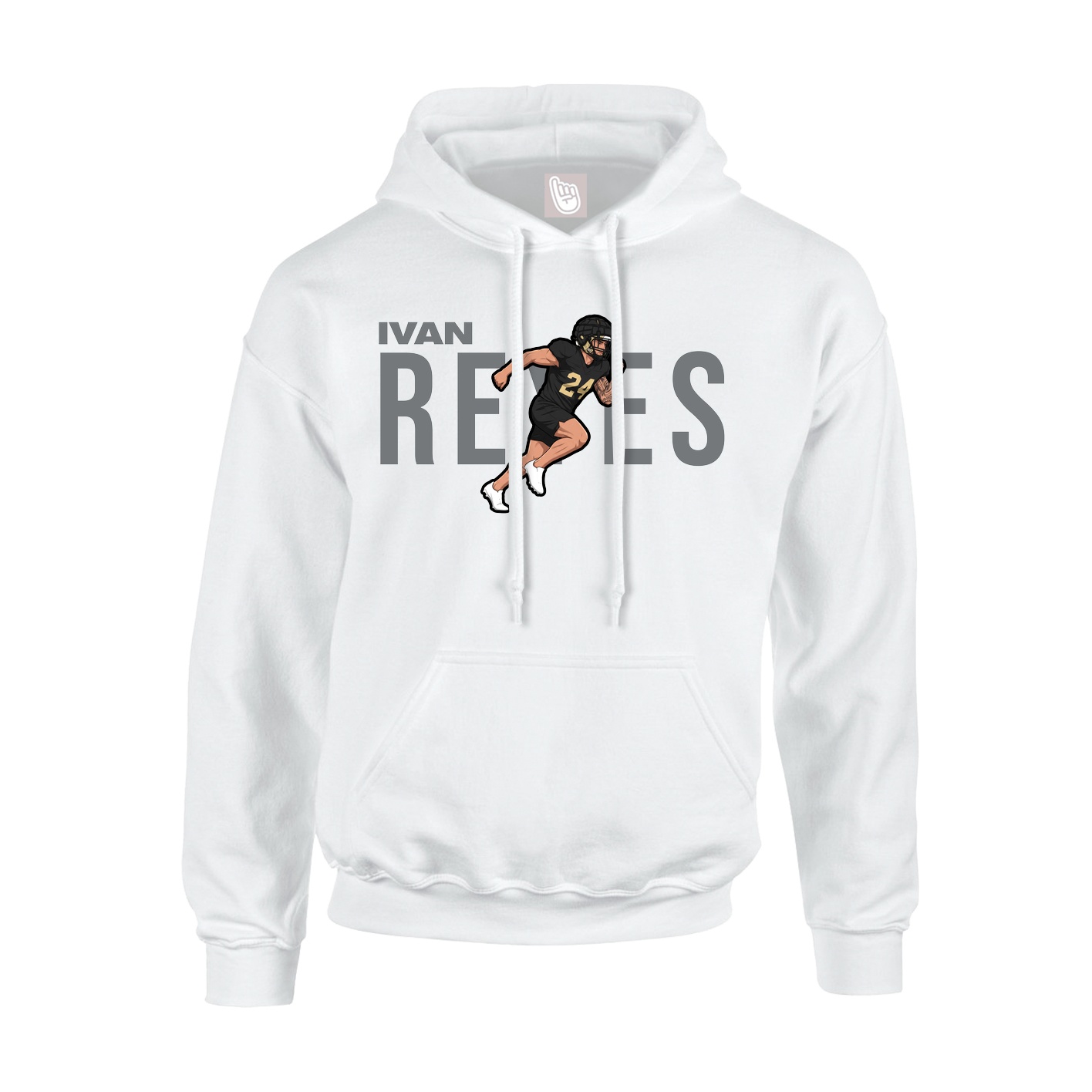 Hoodie — Player Name in White