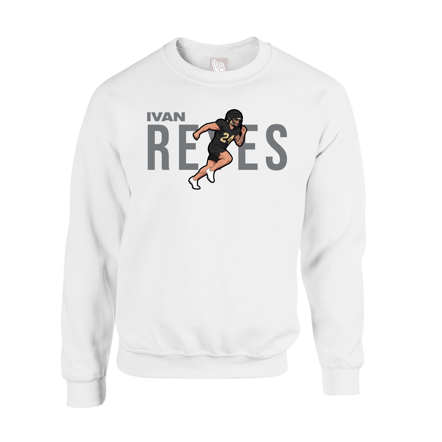 Fleece Crew — Player Name in White