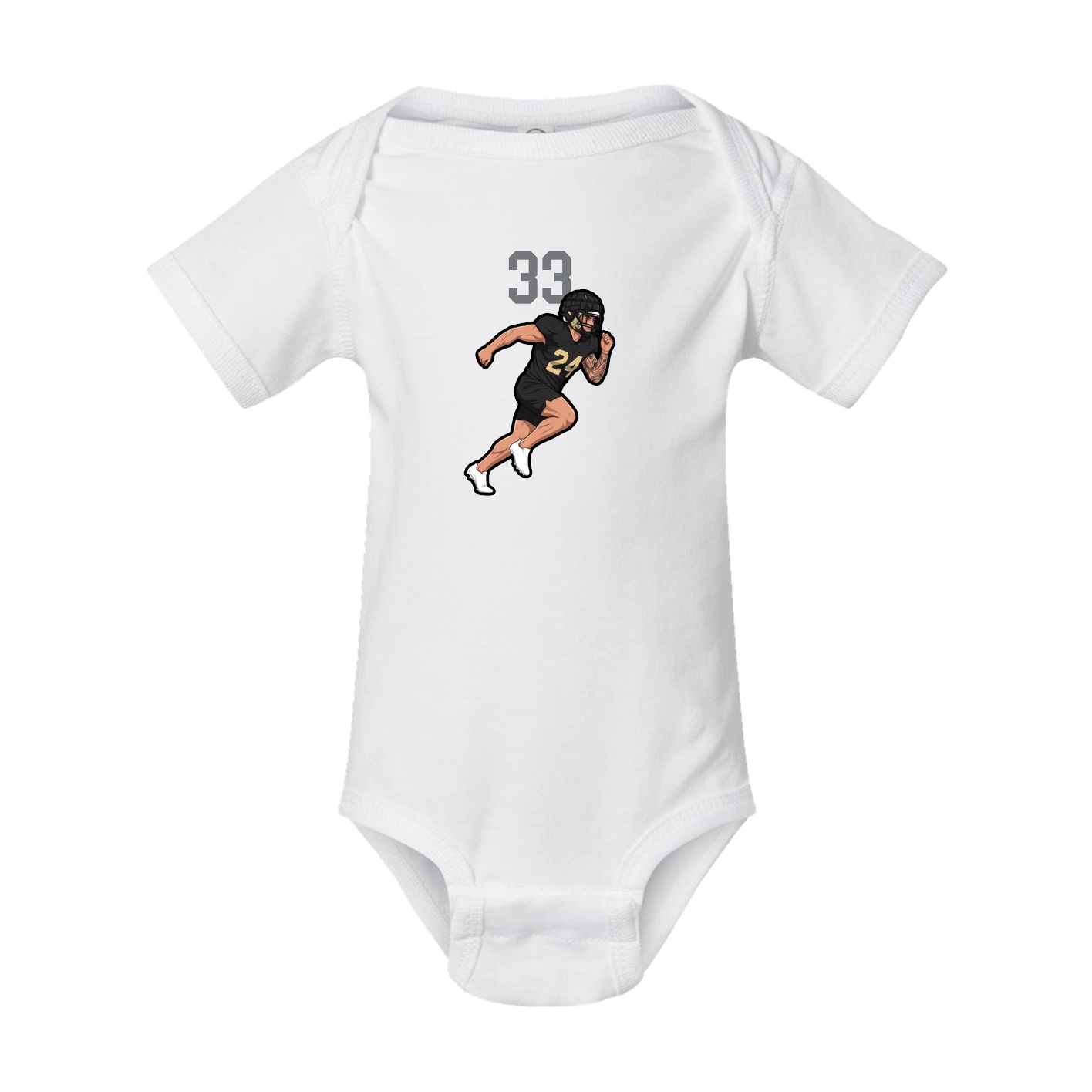 Baby Onesie — Number Top in White