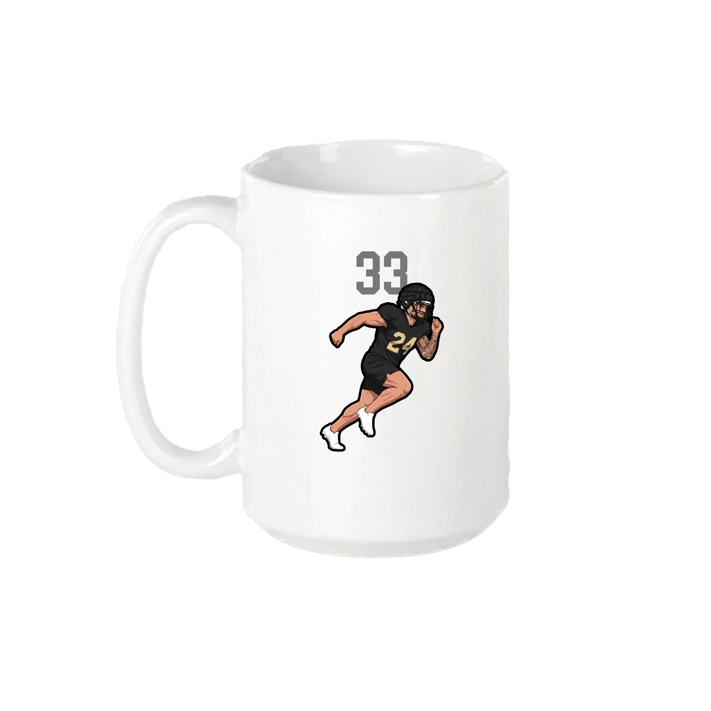 15oz Coffee Mug — Number Top in White