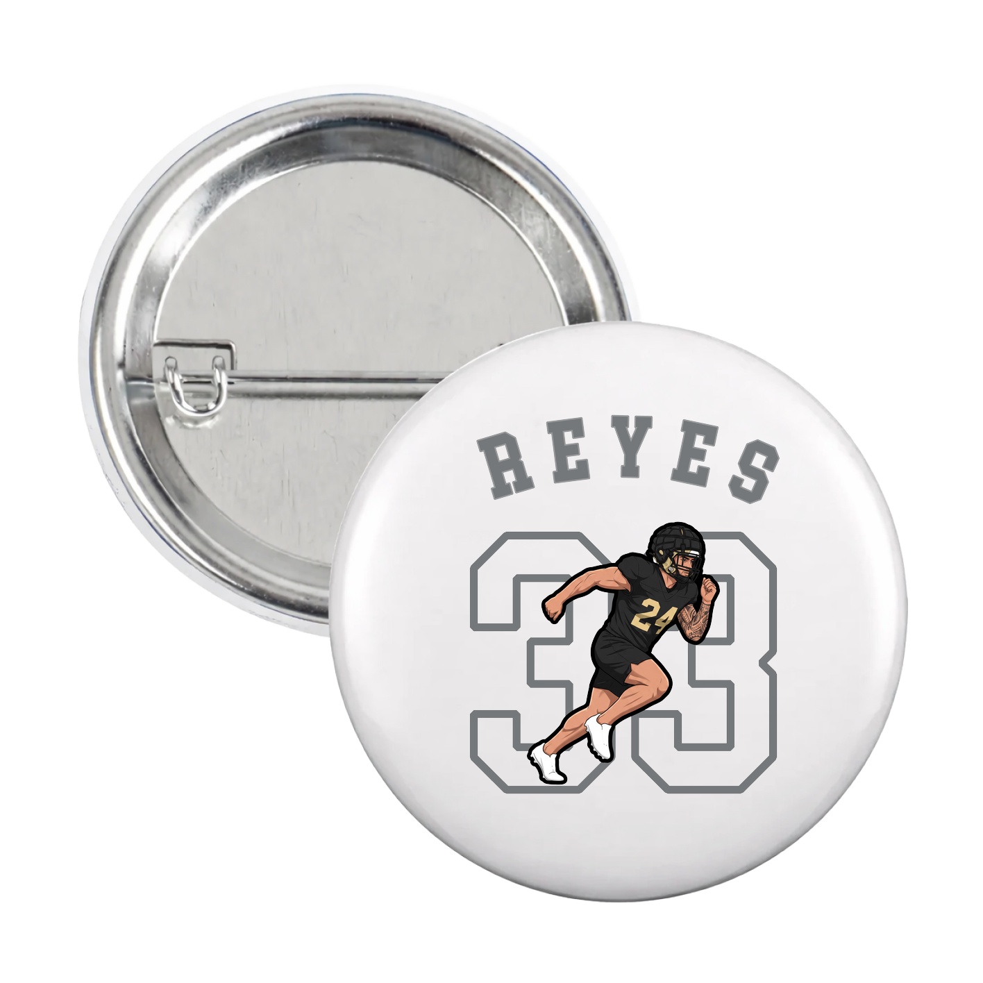 Game Day Button — Shirsey Arch in White