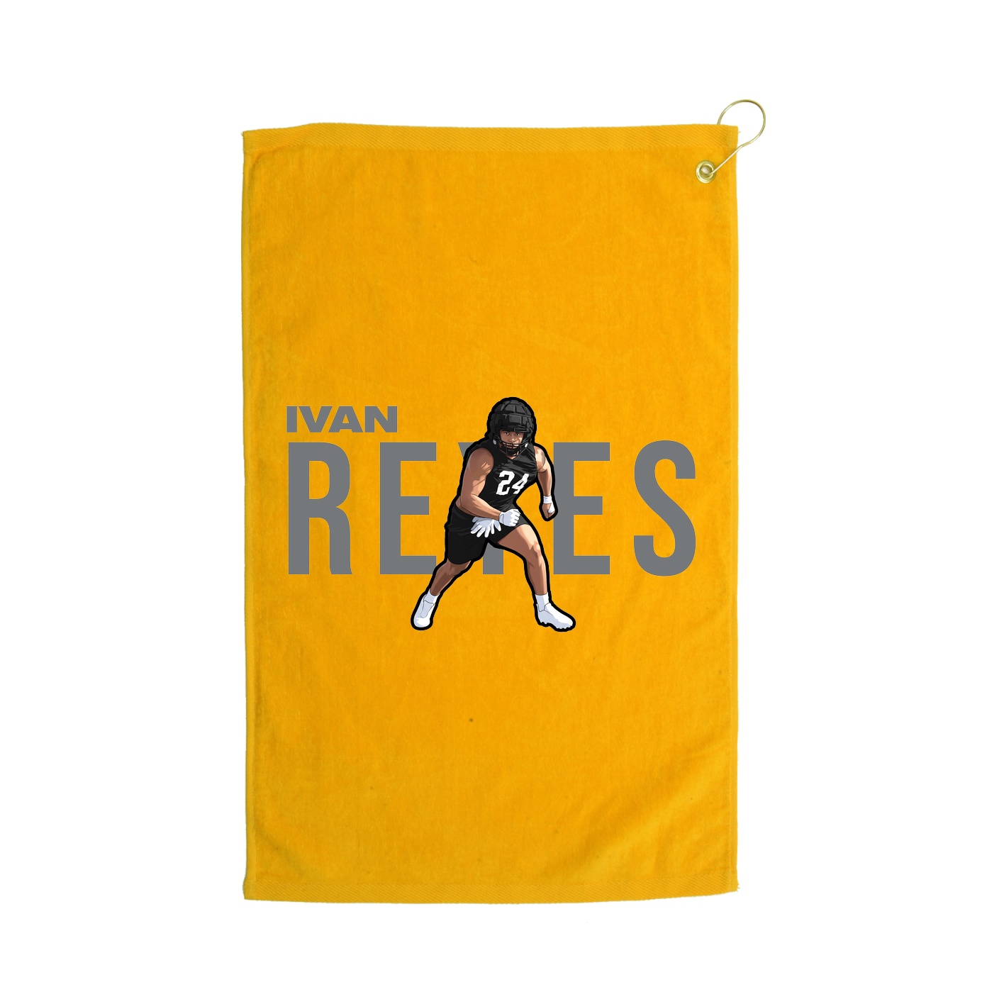 Golf Towel — Player Name in Gold