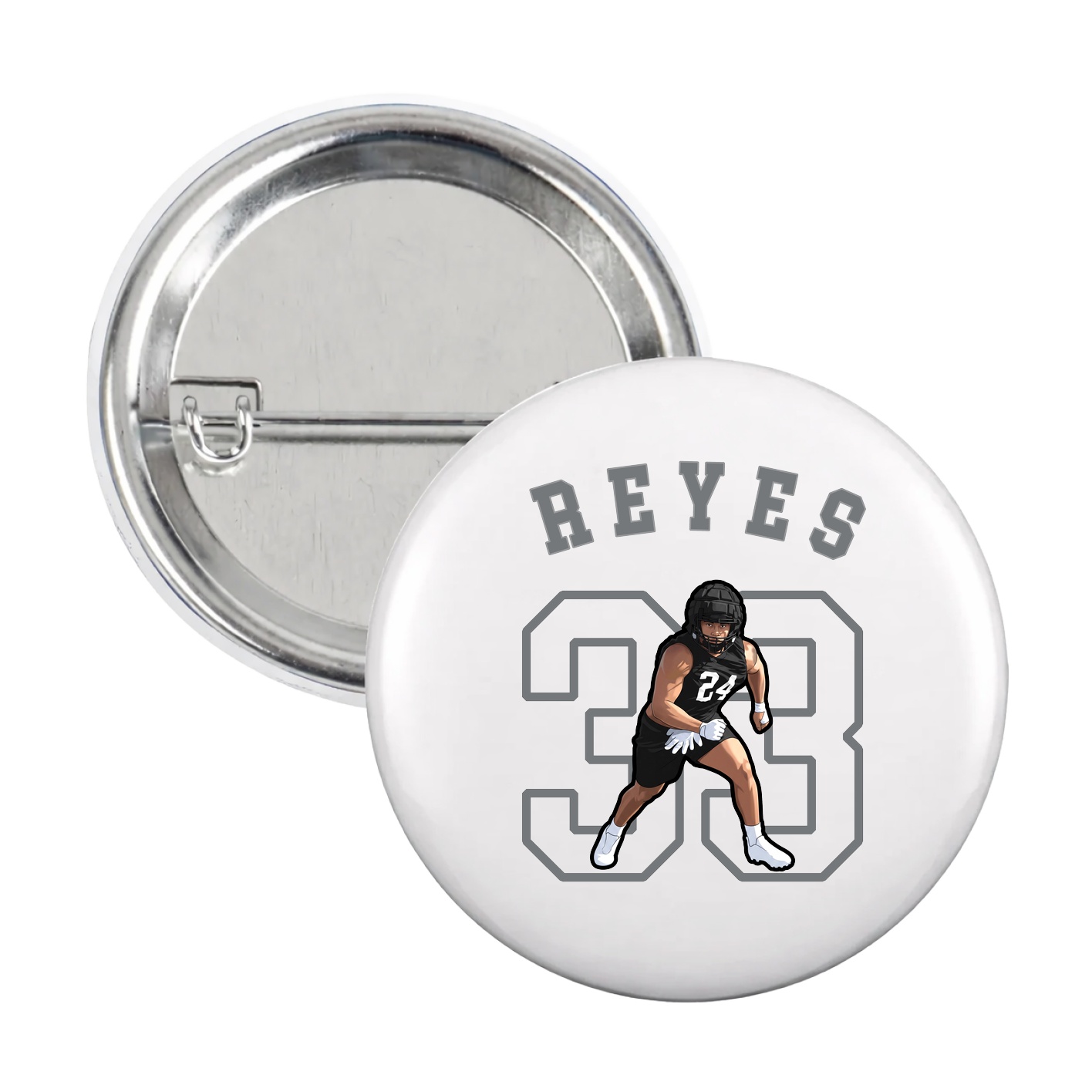 Game Day Button — Shirsey Arch in White