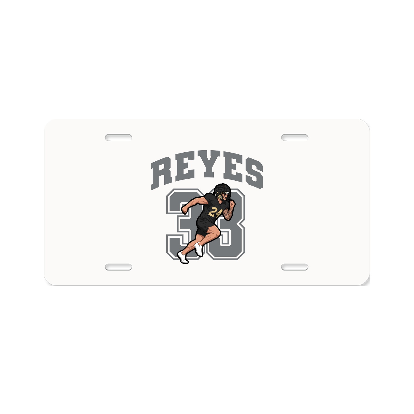 License Plate — Number in Classic