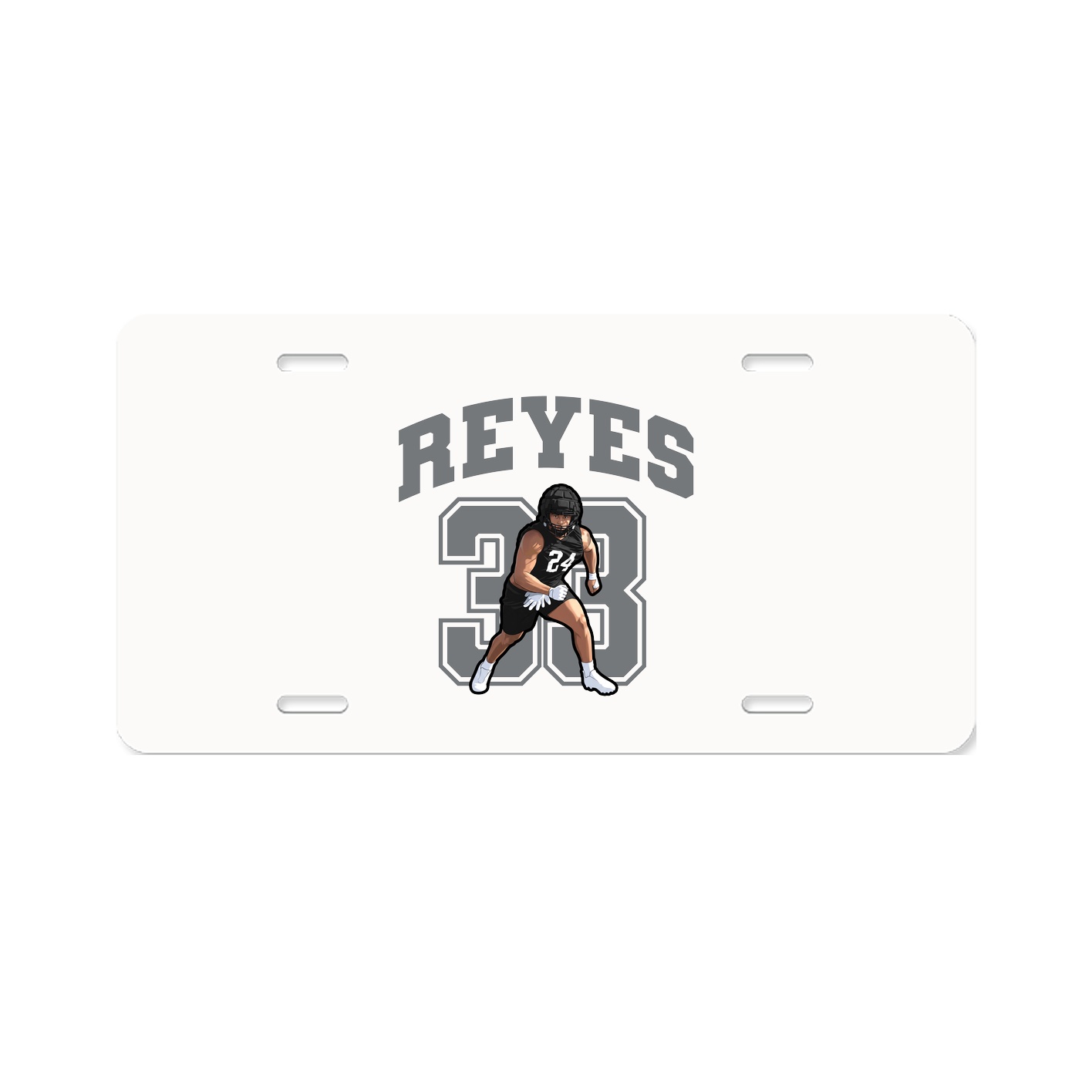 License Plate — Number in Classic