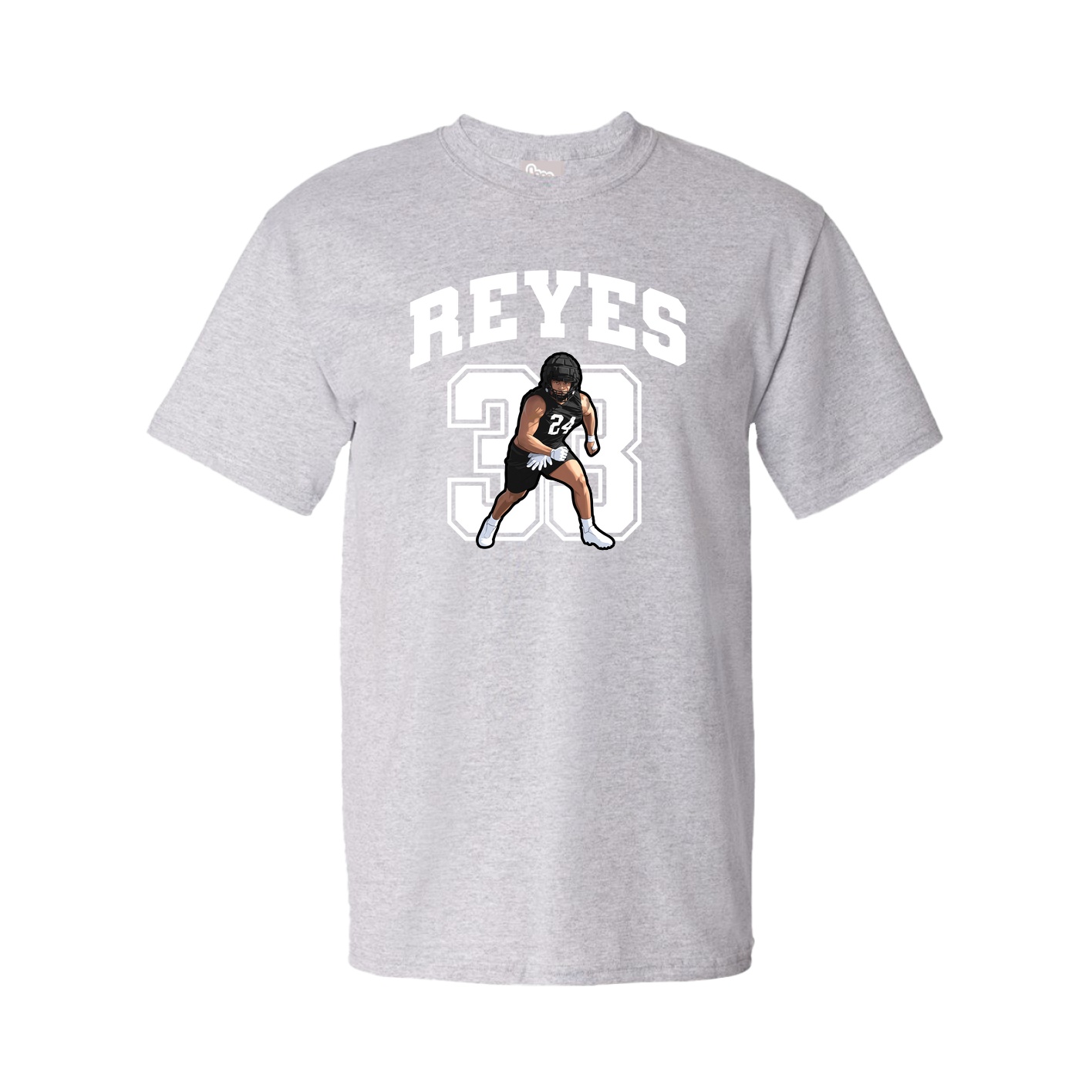 Youth Tee — Number in Grey