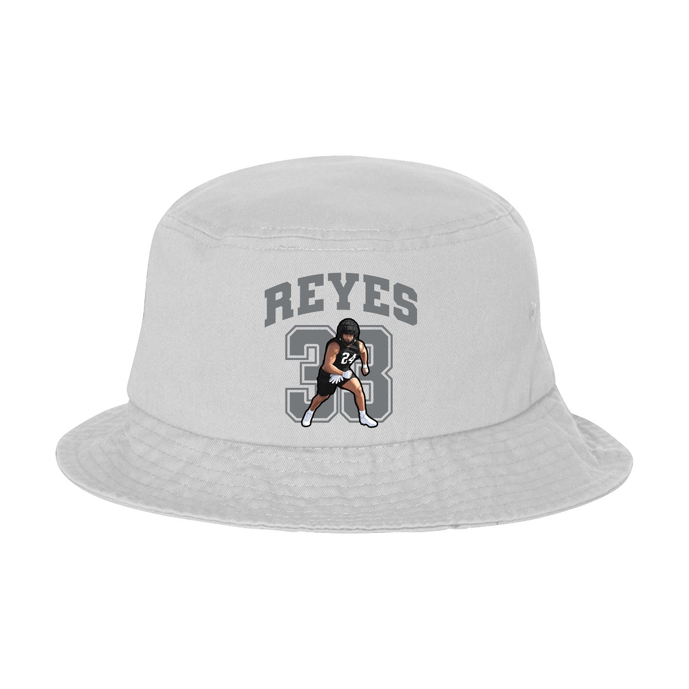 Bucket Cap — Number in White