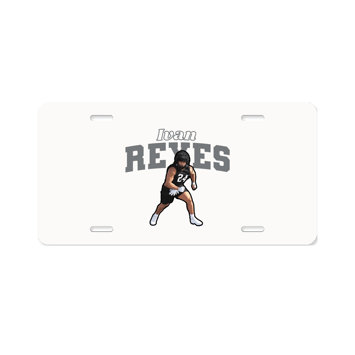 License Plate — Name Arch in Classic