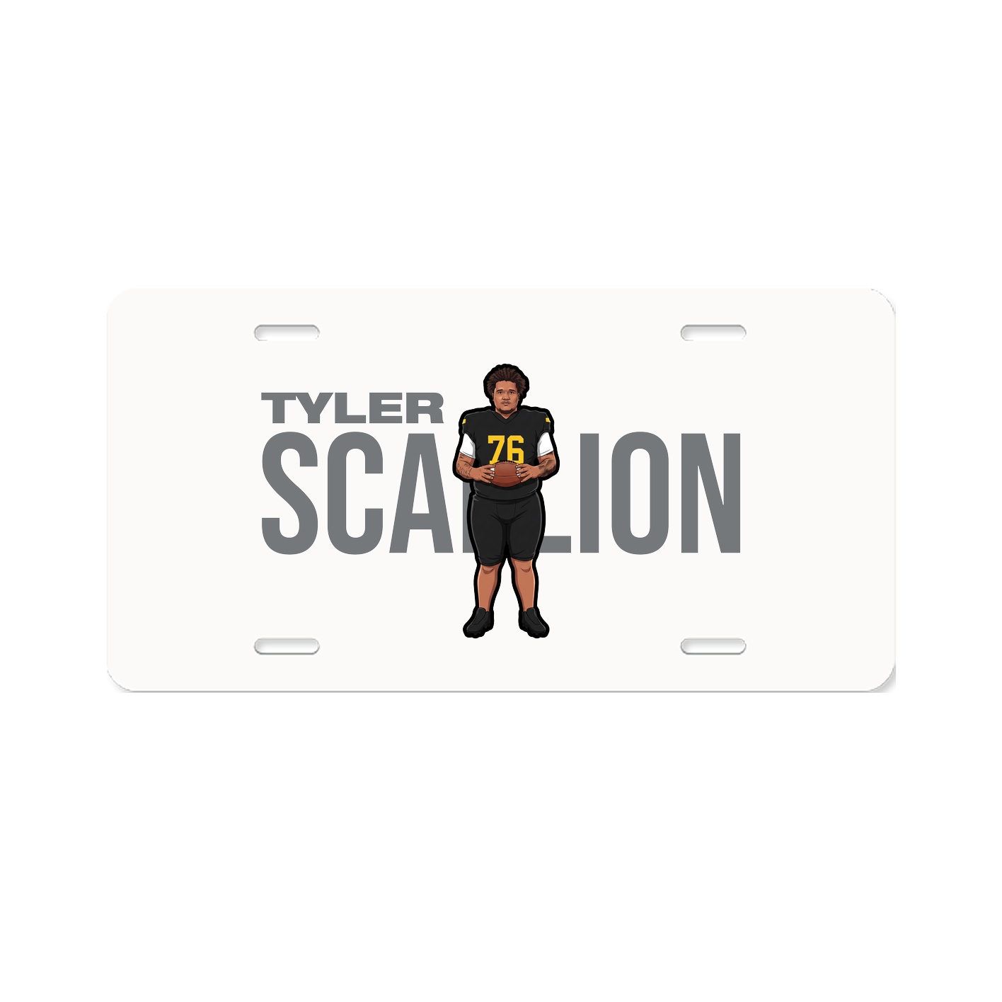 License Plate — Player Name in Classic