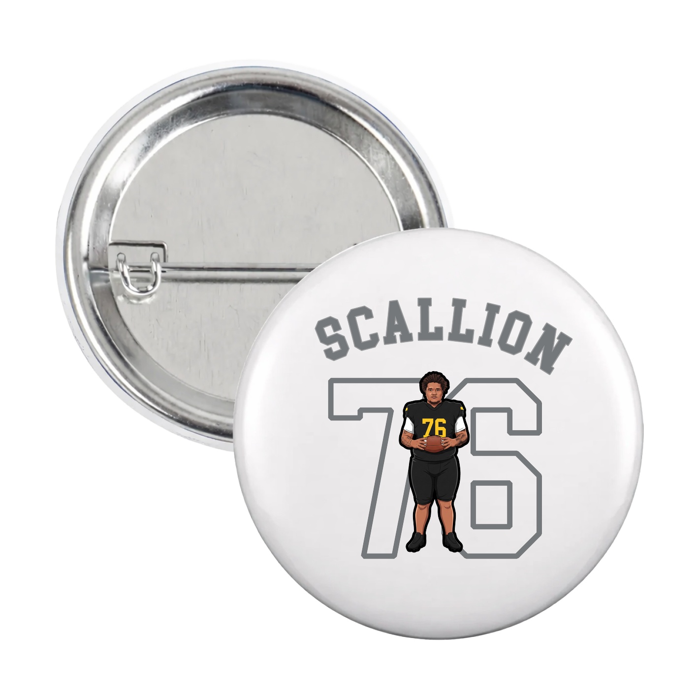 Game Day Button — Shirsey Arch in White