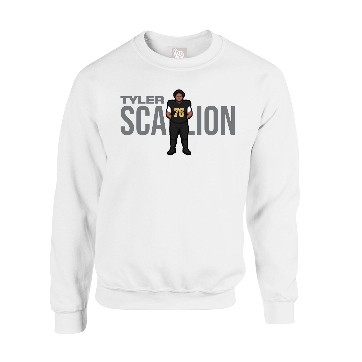 Fleece Crew — Player Name in White