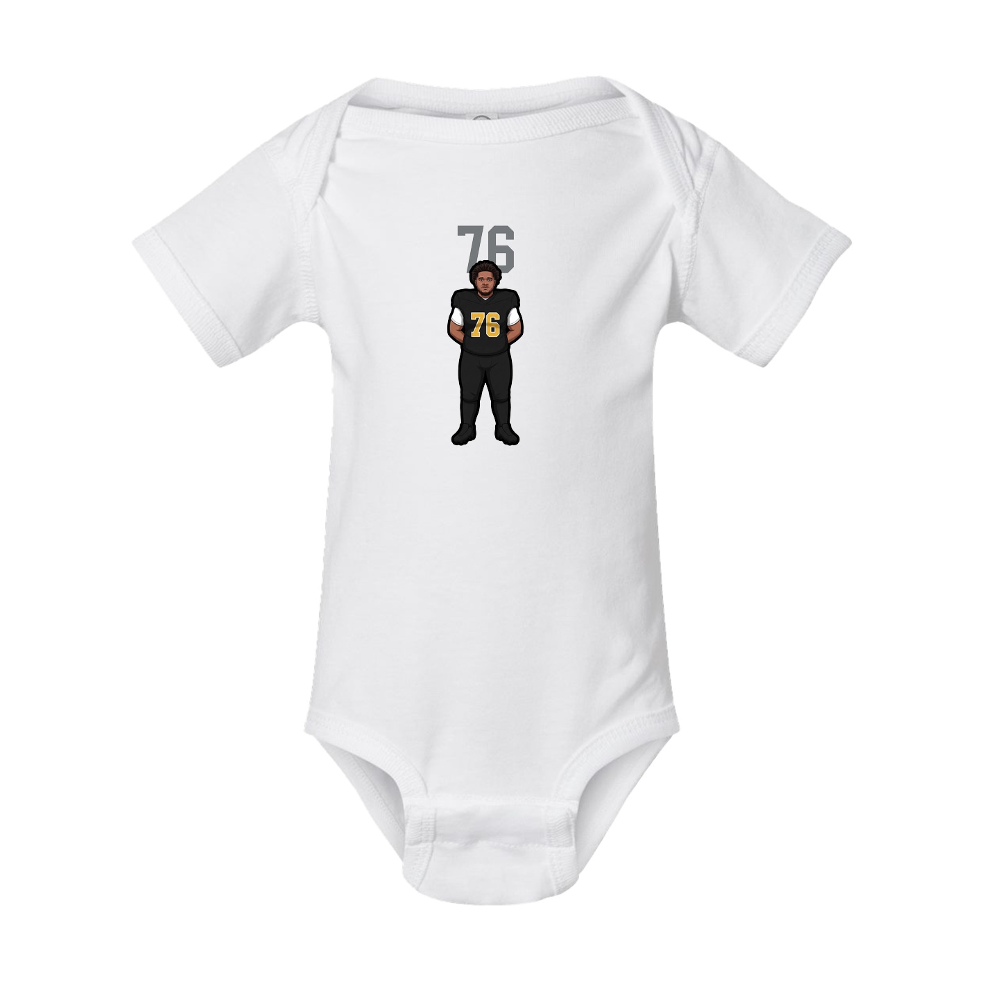 Baby Onesie — Number Top in White
