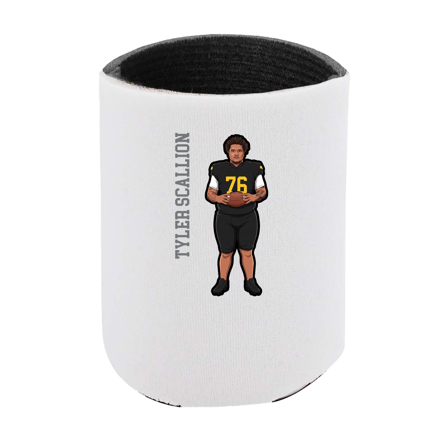 Can Holder — Name Vertical in White