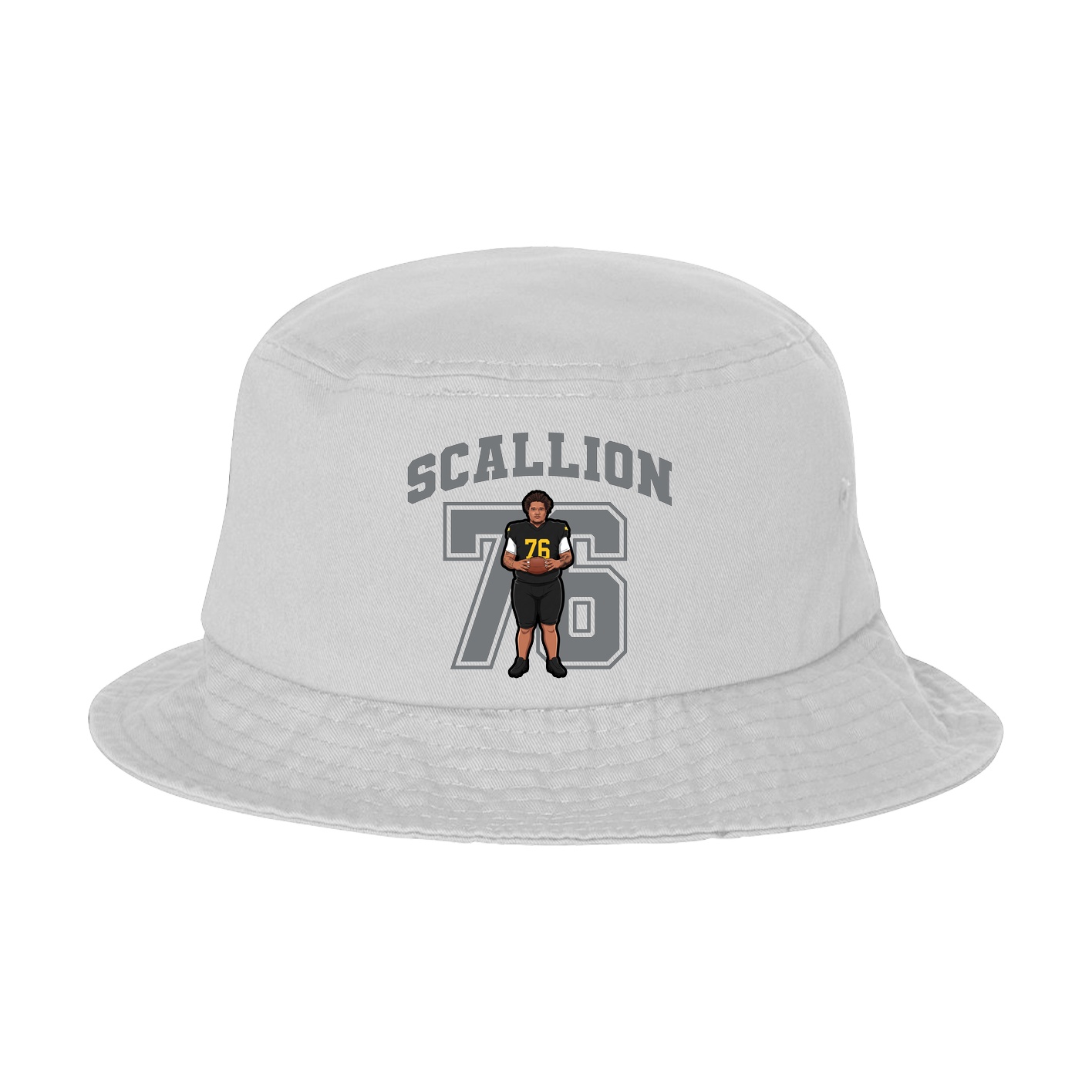 Bucket Cap — Number in White