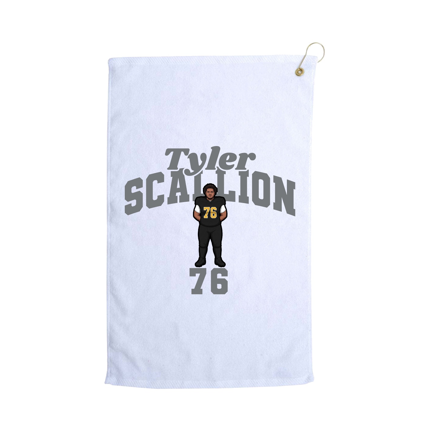 Golf Towel — Signature Arch in White