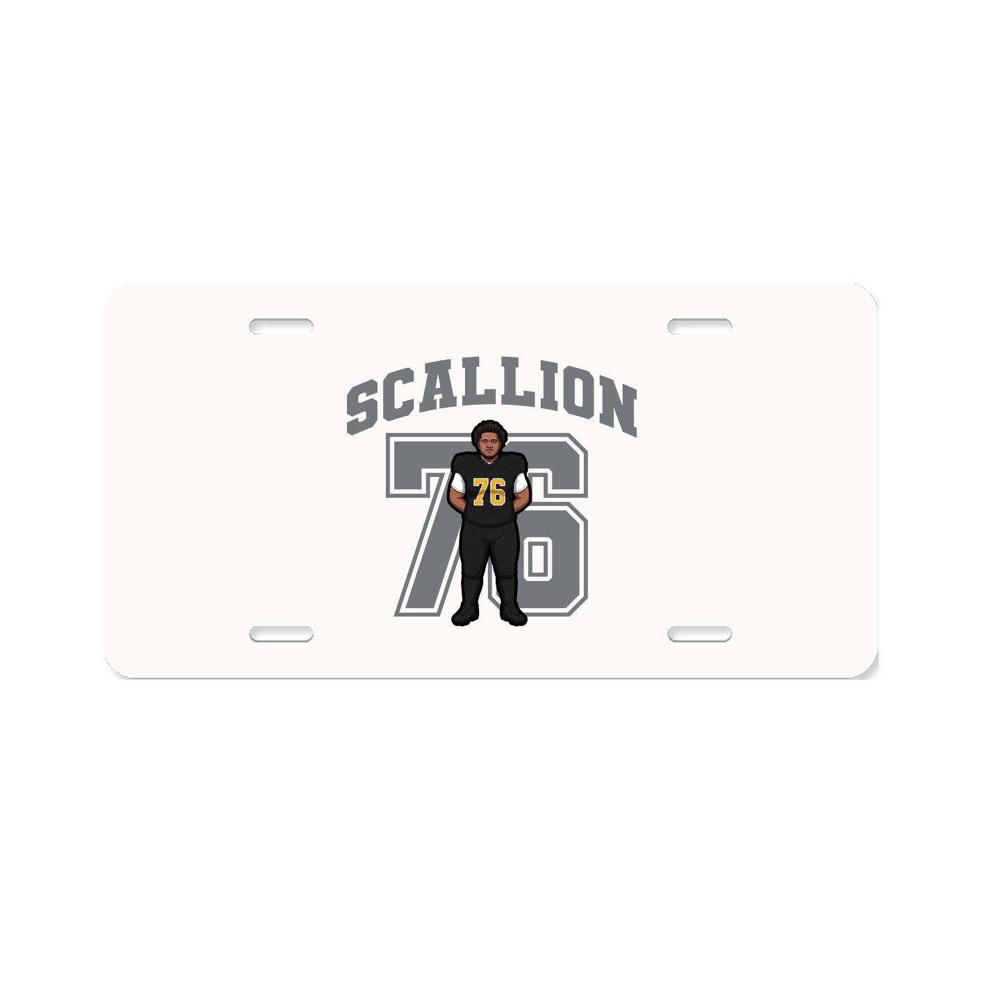 License Plate — Number in Classic