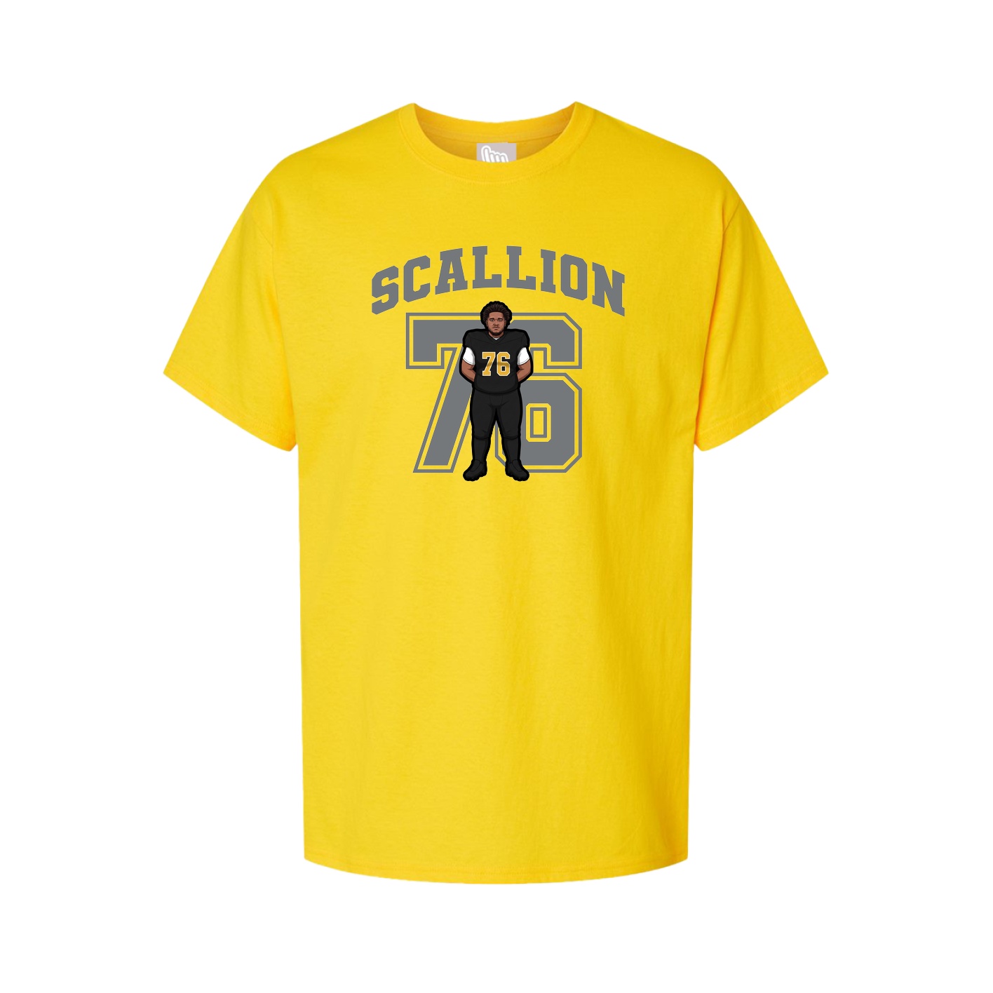 Youth Tee — Number in Gold