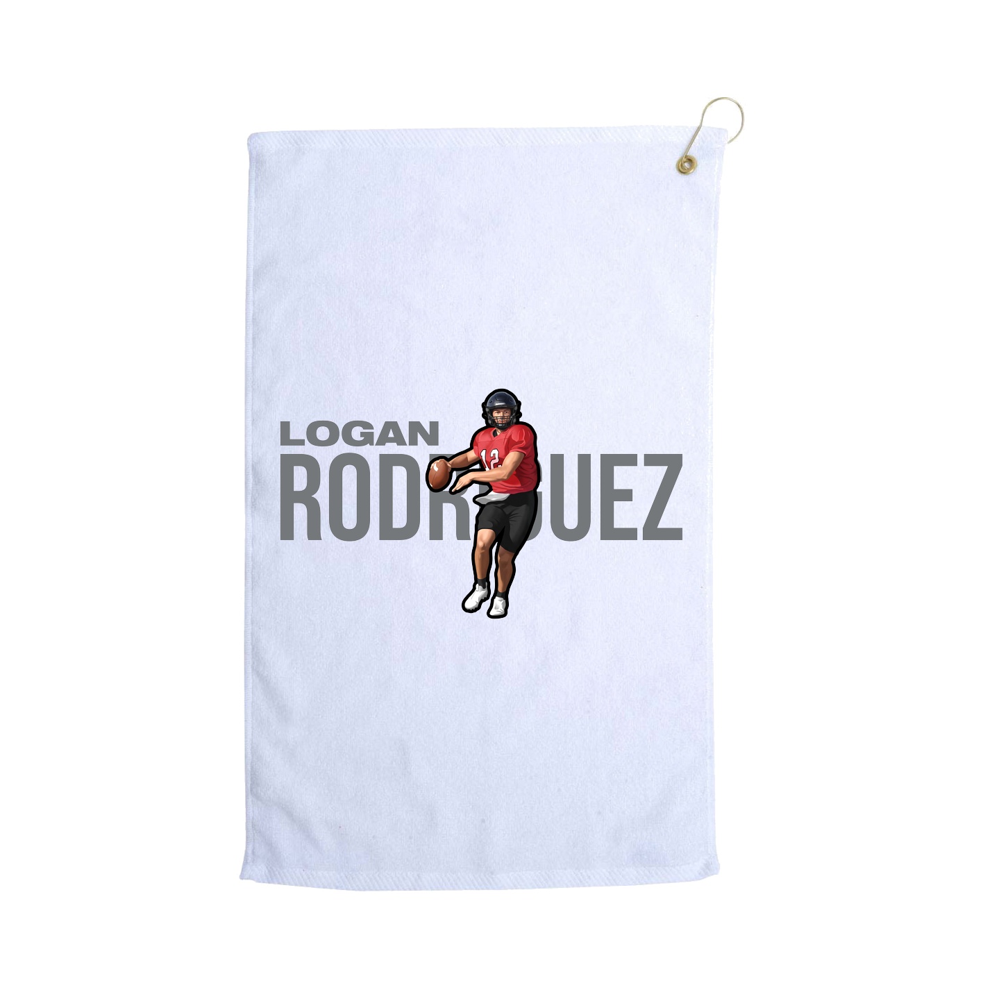 Golf Towel — Player Name in White