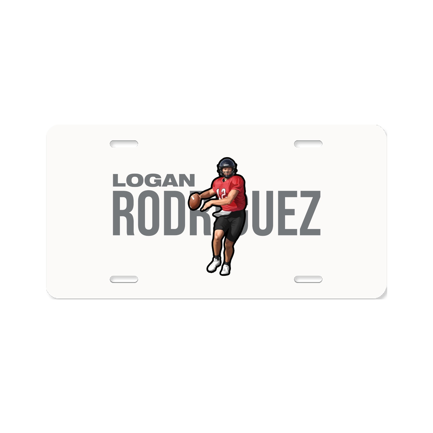 License Plate — Player Name in Classic