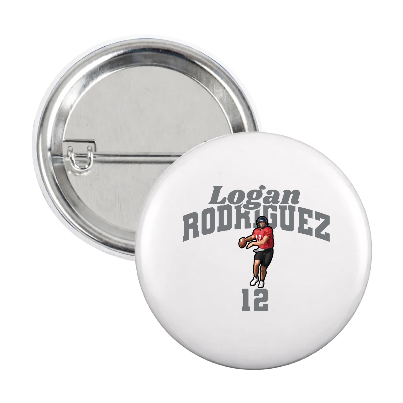 Game Day Button — Signature Arch in White