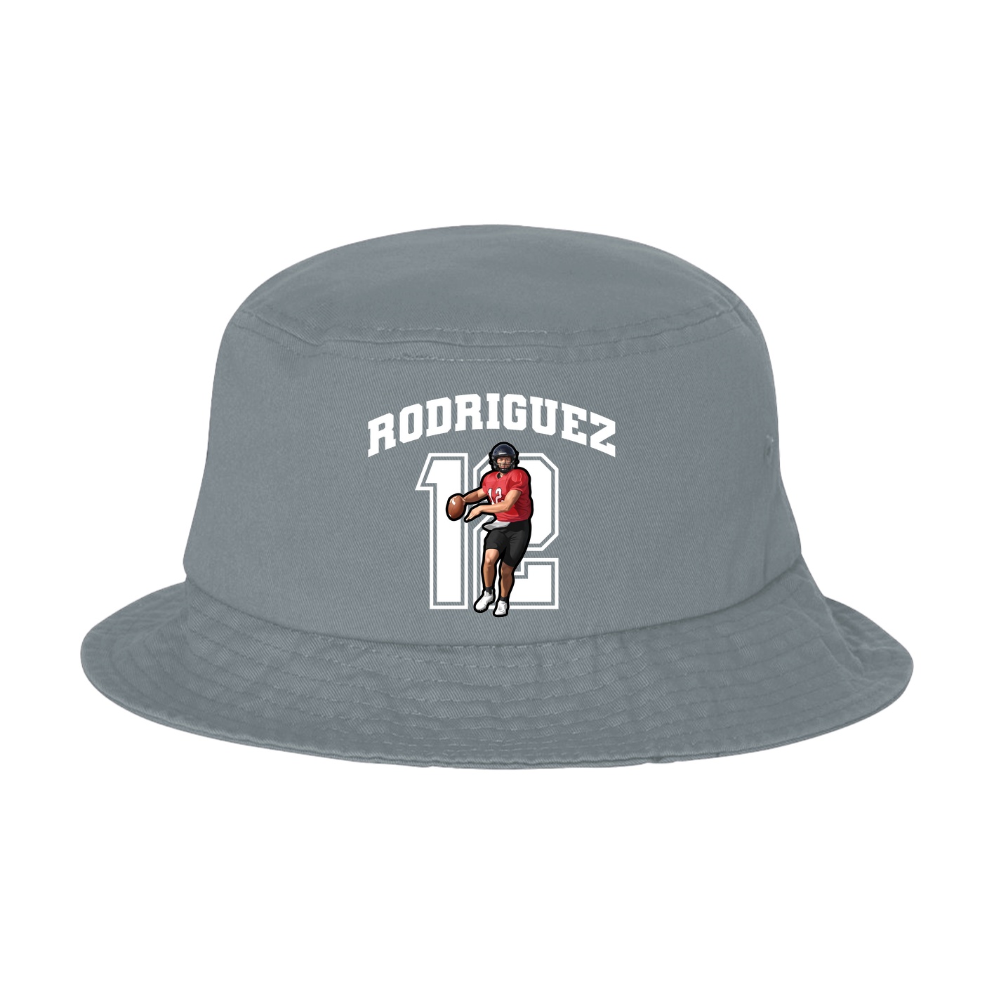 Bucket Cap — Number in Grey