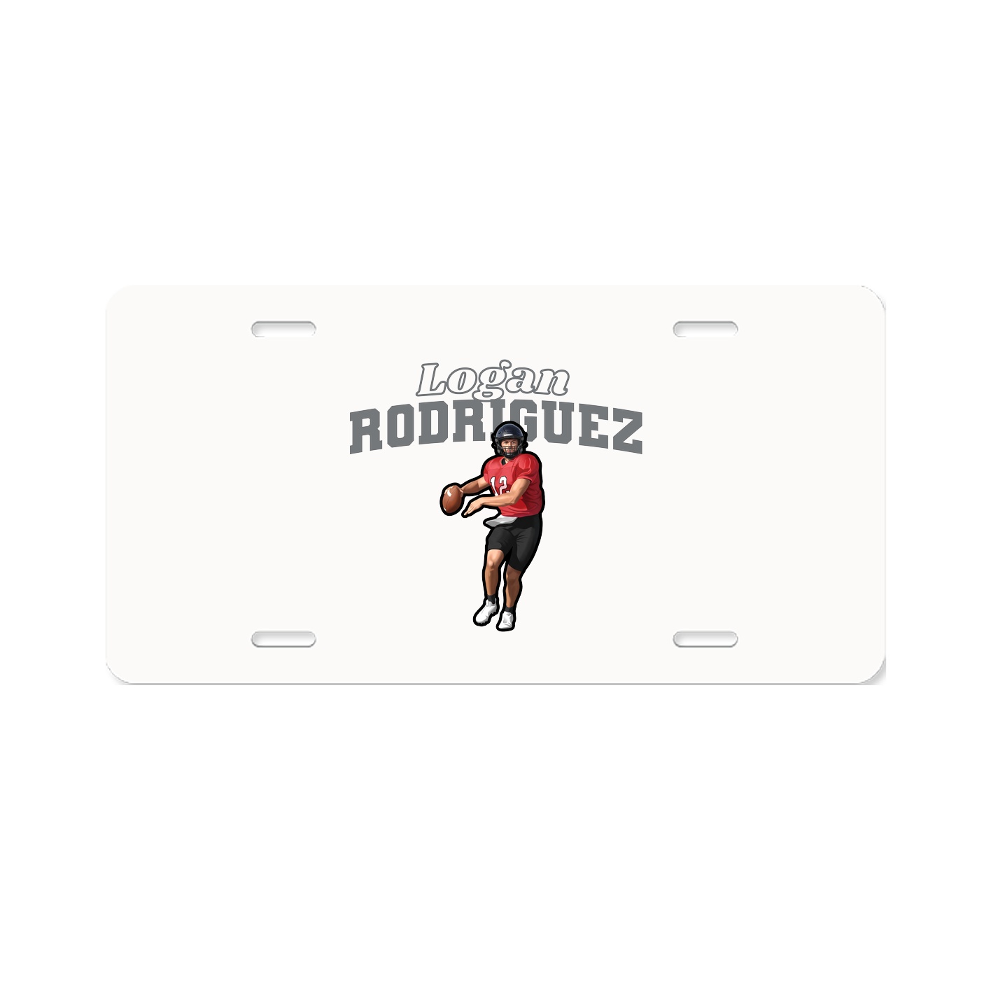 License Plate — Name Arch in Classic