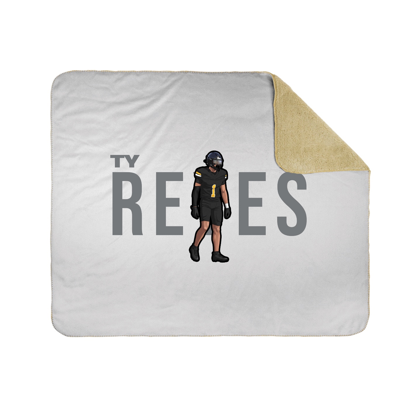 Throw Blanket — Player Name in White
