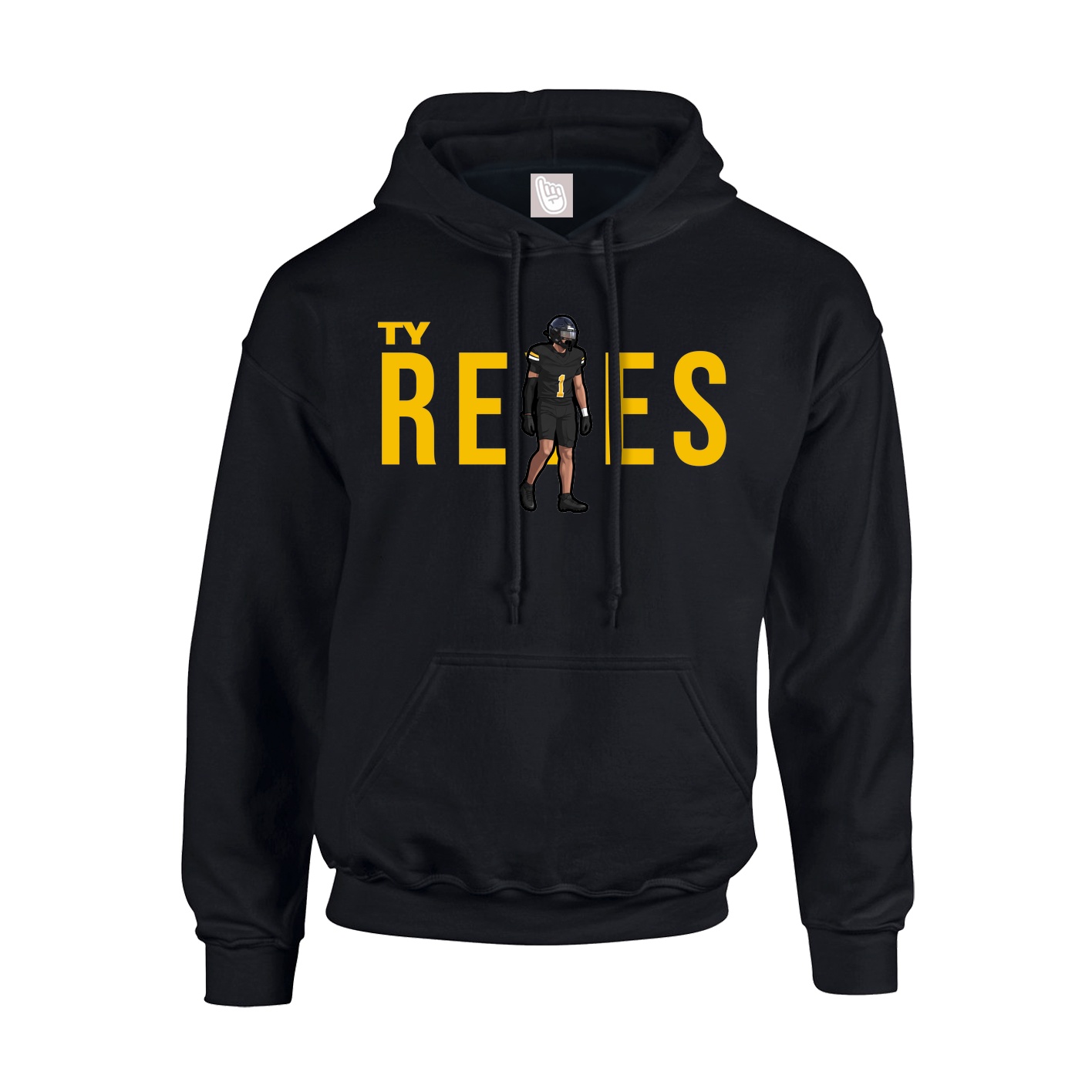Youth Hoodie — Player Name in Black