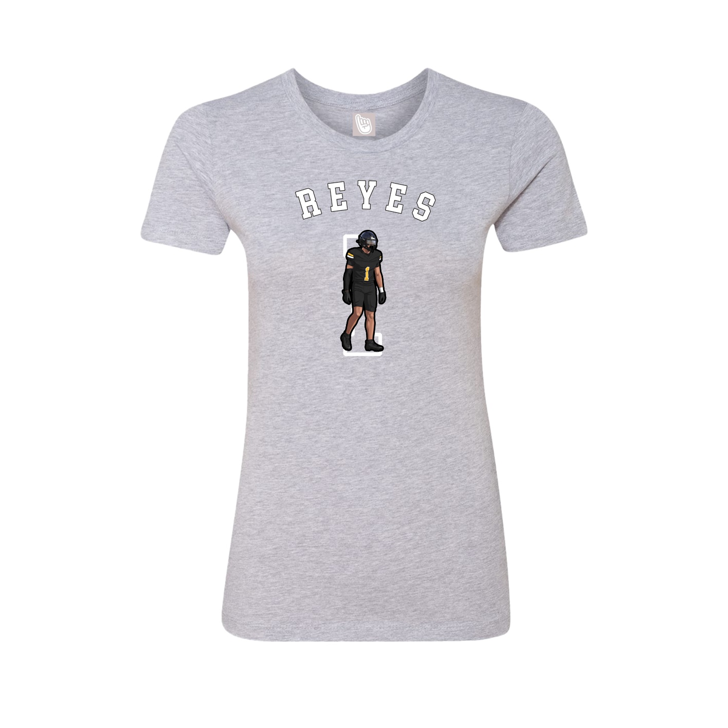 Fitted Women's Tee — Shirsey Arch in Grey