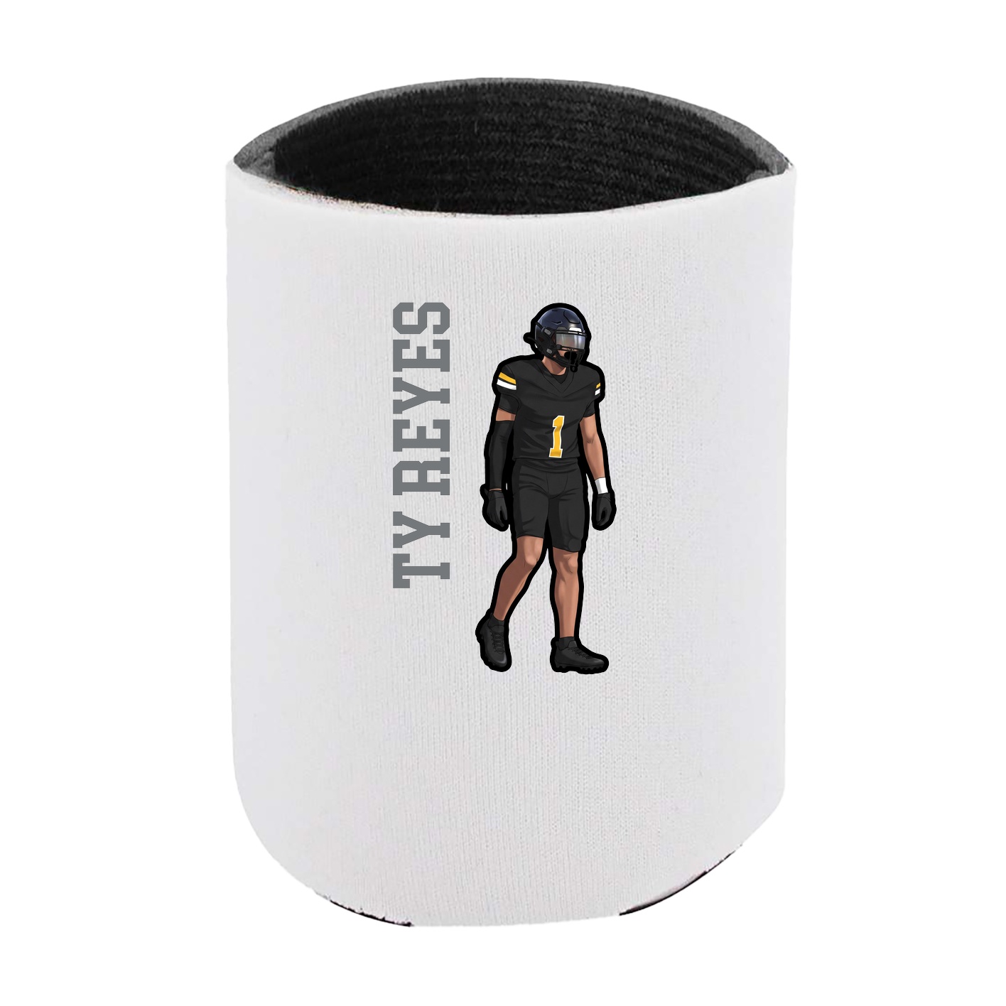 Can Holder — Name Vertical in White