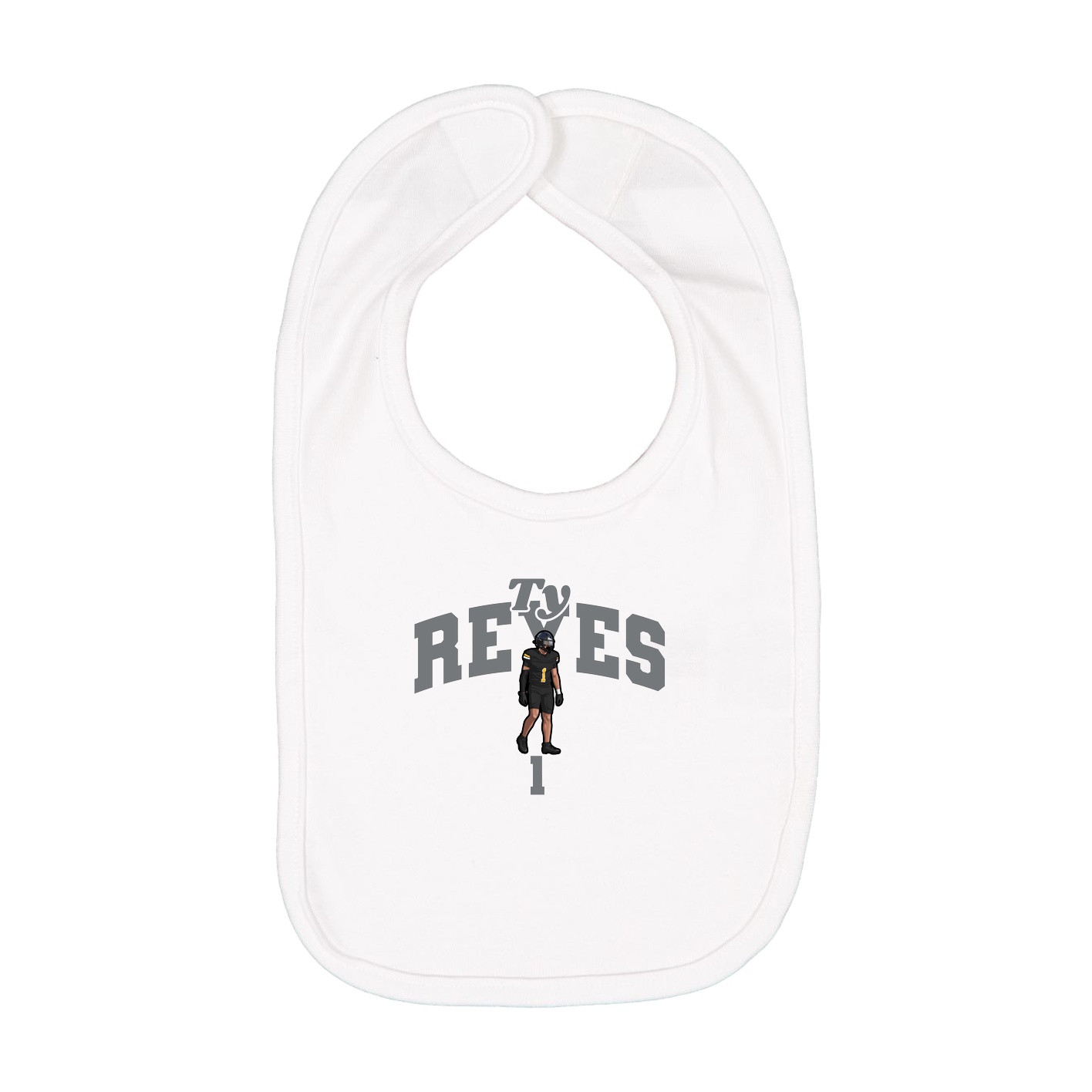 Infant Bib — Signature Arch in White